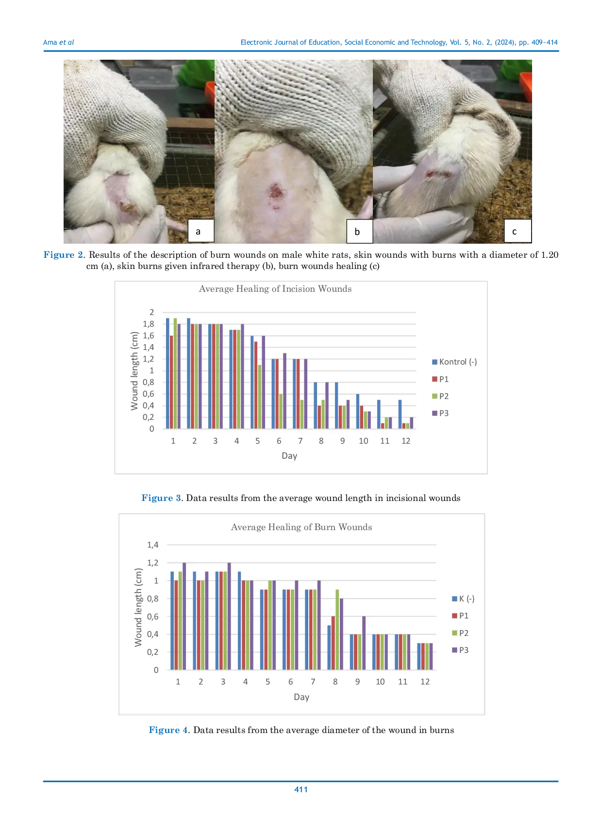 JURIS The Overview of the Effectiveness of Infrared on the Healing Rate of Incision and Burn Wounds in Male White Rats