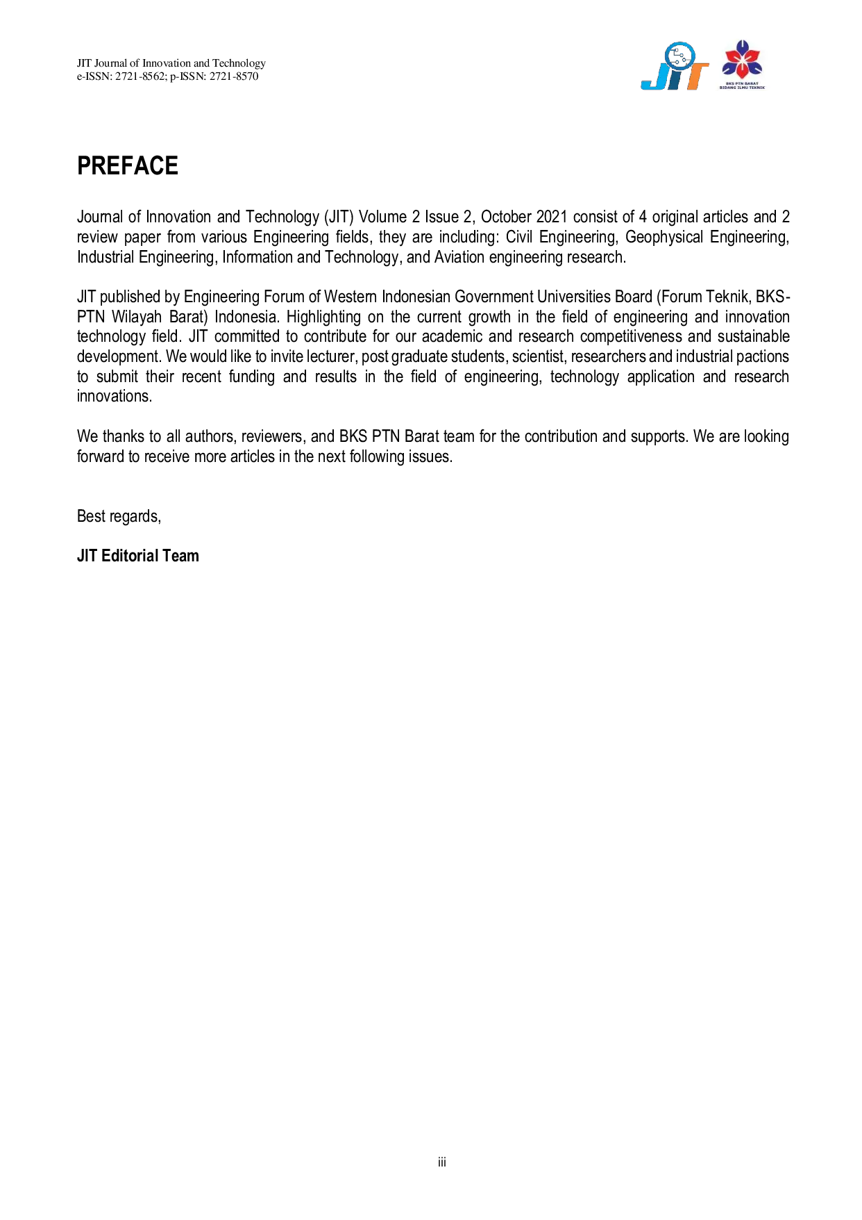 JURIS Journal of Innovation and Technology