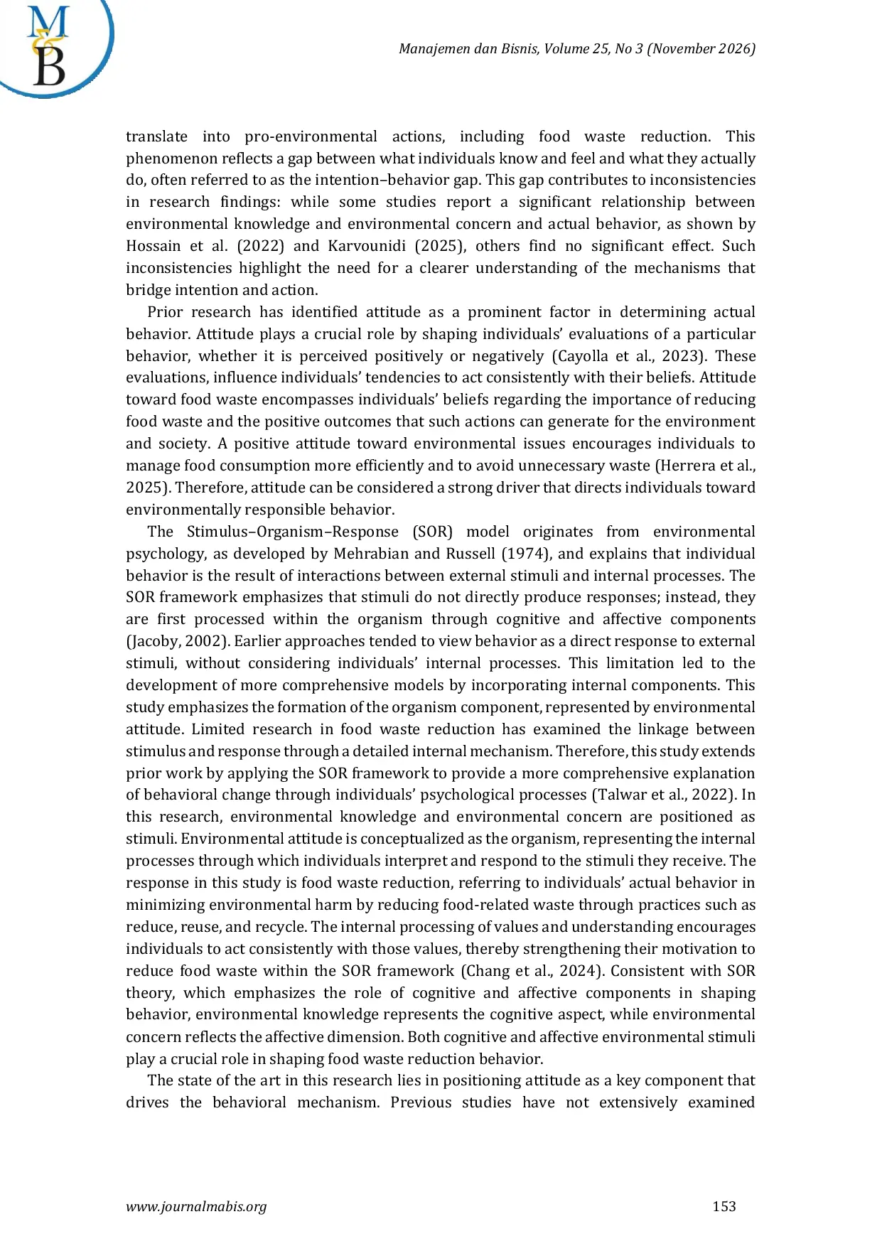 JURIS Environmental Social Marketing And Consumer Food Waste Reduction A Stimulus Organism Response Perspective