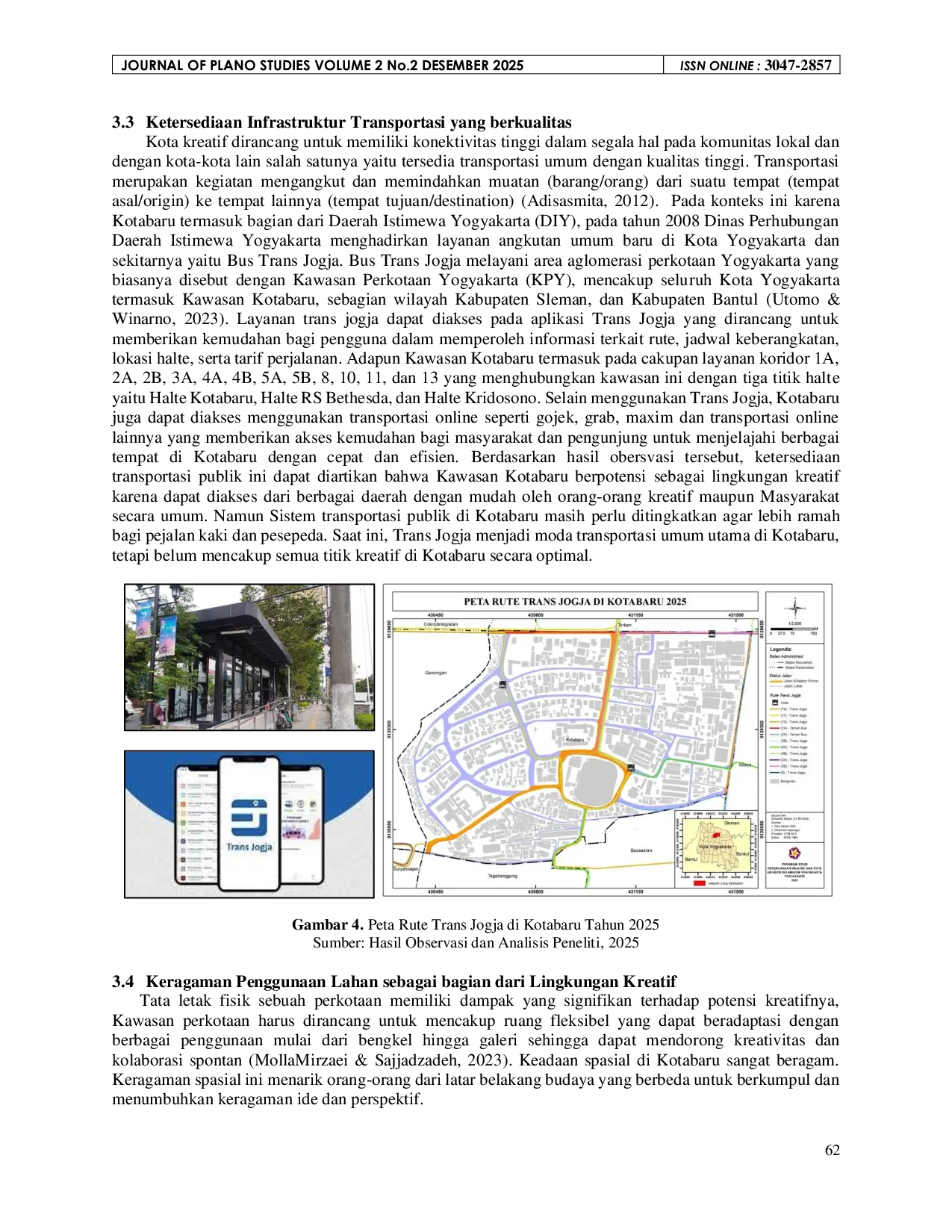 JURIS Kajian Lingkungan Fisik dalam Mendukung Pengembangan Kota Kreatif di Kotabaru Yogyakarta