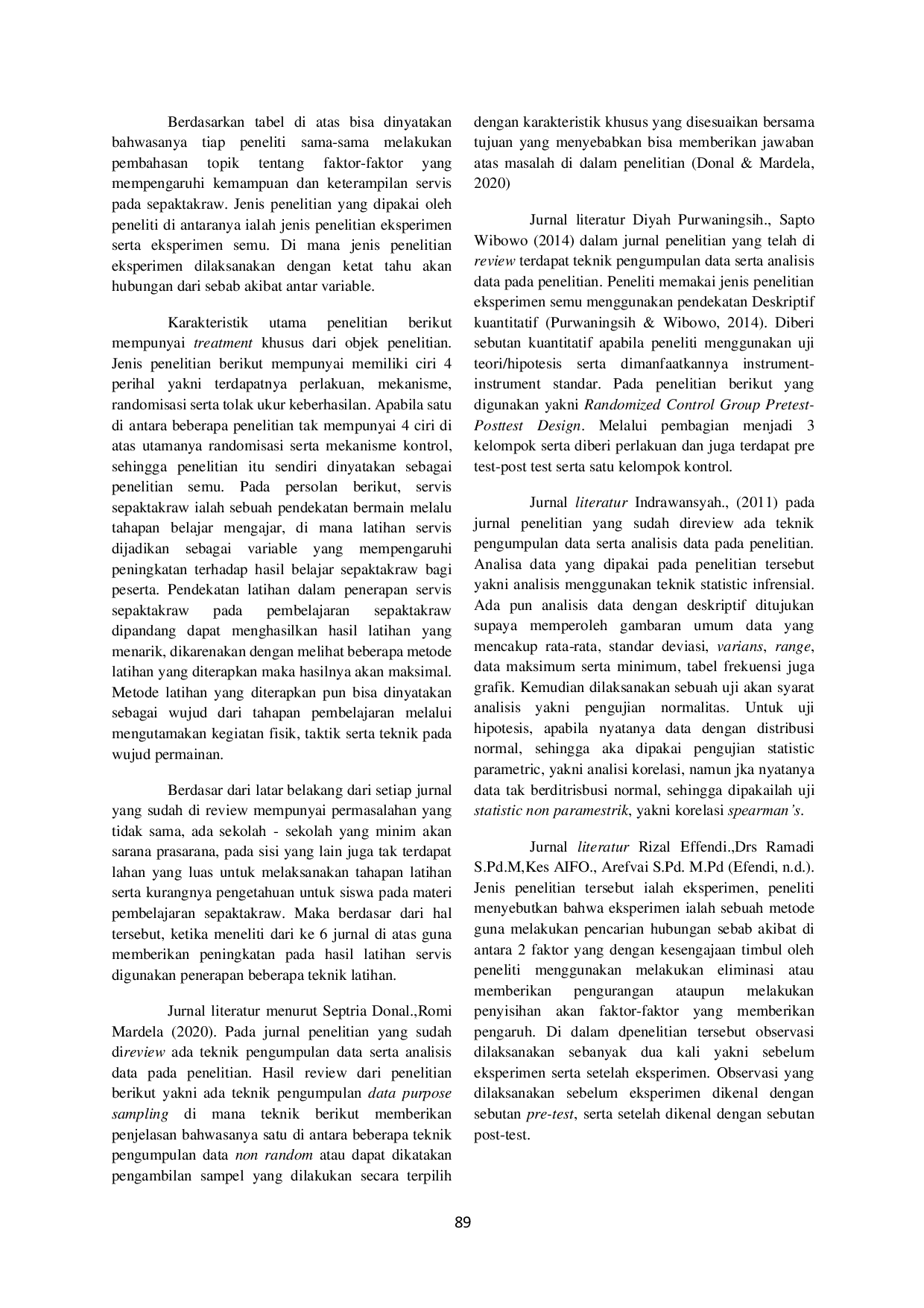 JURIS Faktor Faktor Yang Dapat Berpengaruh Terhadap Kemampuan Dan Keterampilan Servis Pada Sepaktakraw