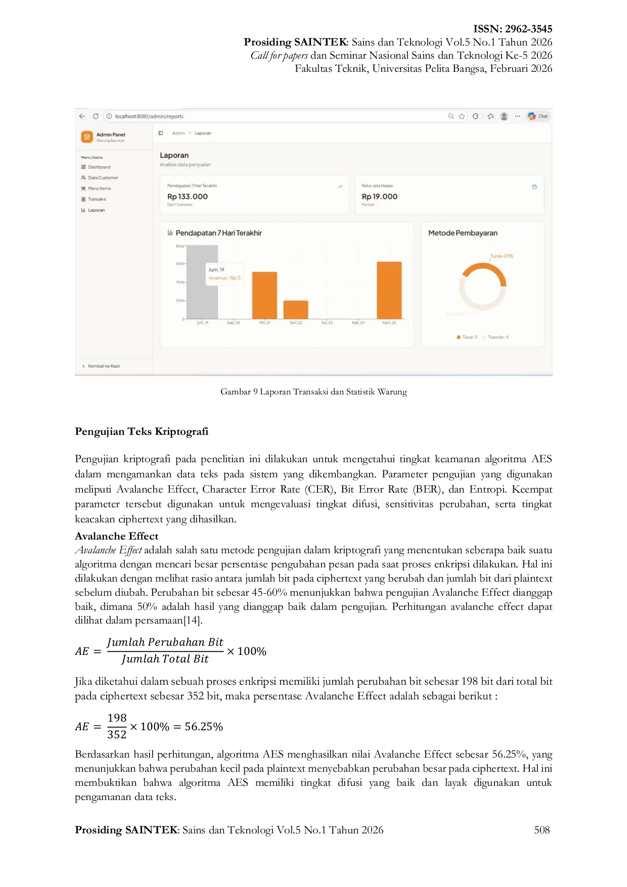 JURIS Pengamanan Data Transaksi Menggunakan Metode AES pada UMKM Warung Nasi Ibu Engkod