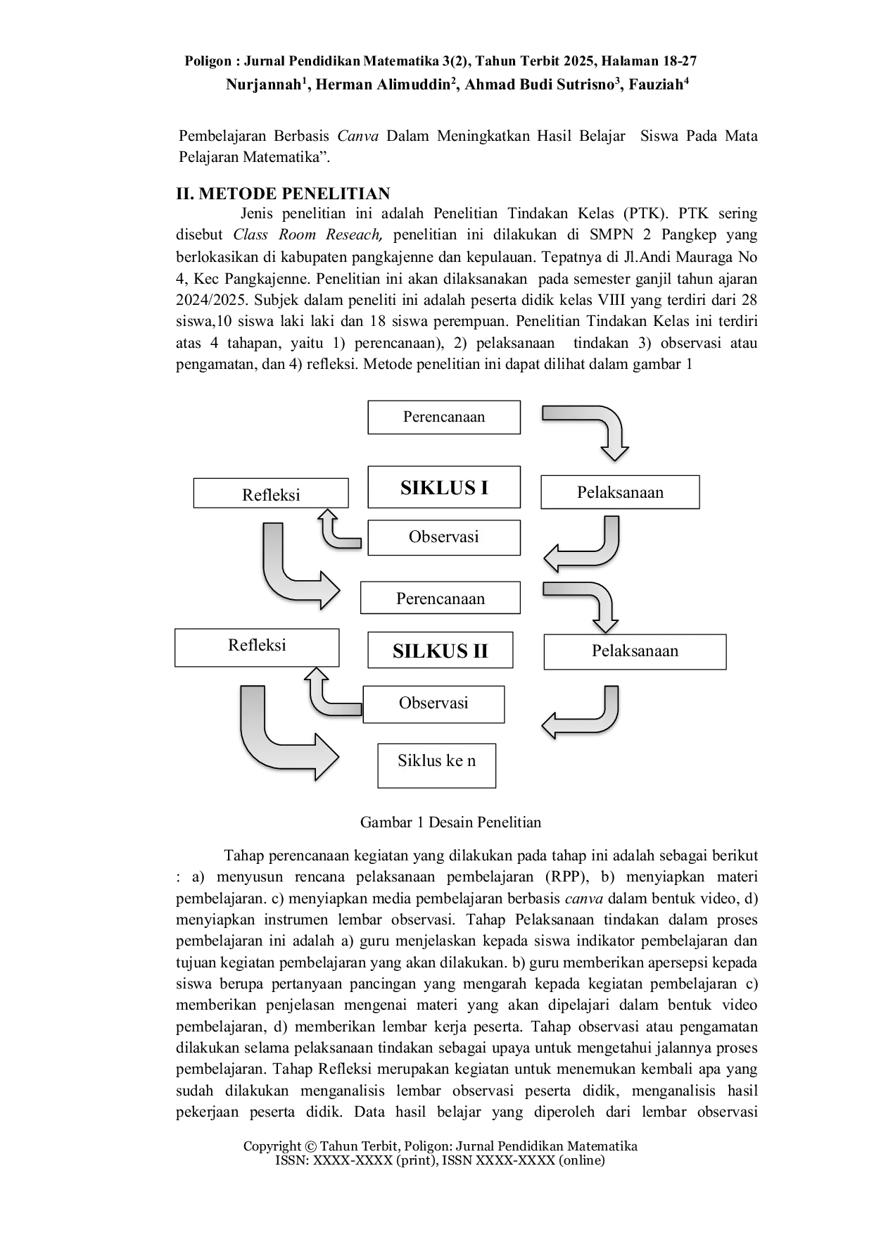 JURIS Peningkatan Hasil Belajar Siswa Melalui Media Canva Pada Mata Pelajaran Matematika