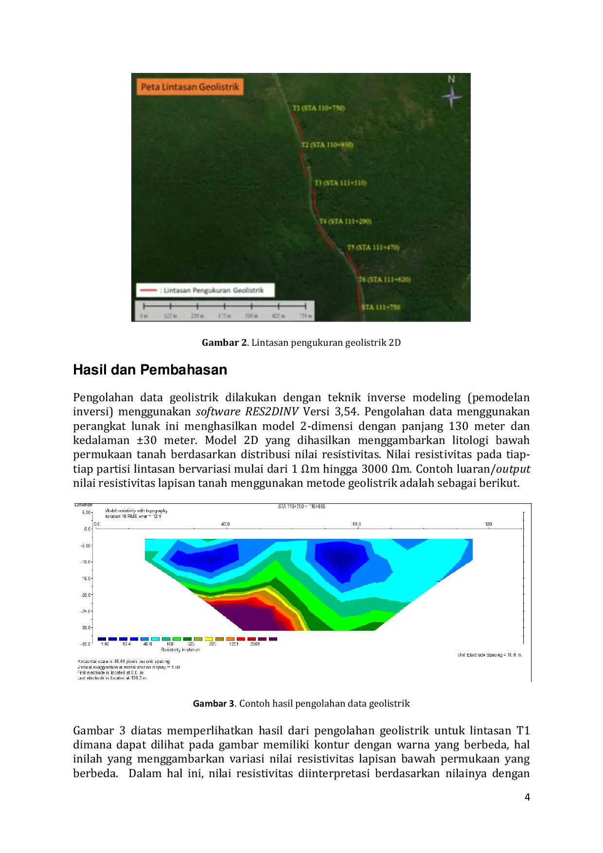 JURIS Analisis Lapisan Tanah Ruas Jalan Dengan Metode Geolistrik Studi Kasus Desa Bikang Bangka Selatan