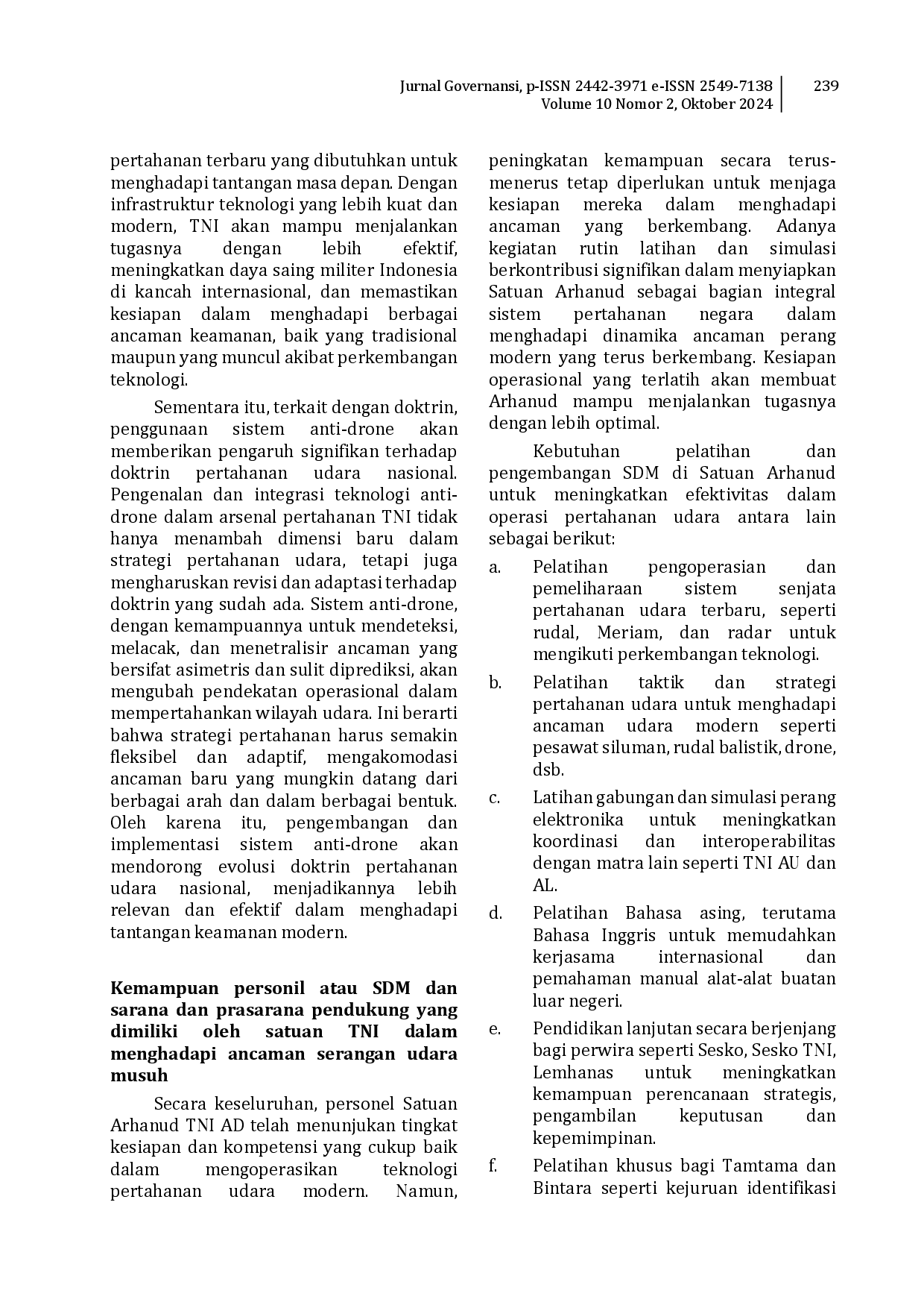 juris Pengembangan Satuan Arhanud Dalam Rangka Pertahanan Udara Nasional di Era Perang Modern