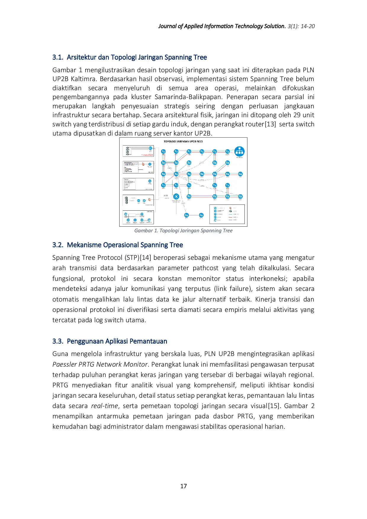 JURIS Analisis Topologi Jaringan Spanning Tree Pada Lingkup Sistem Kalimantan Timur Dan Utara Pln Unit Pelayanan Pengatur Beban Up2B Kaltimtara