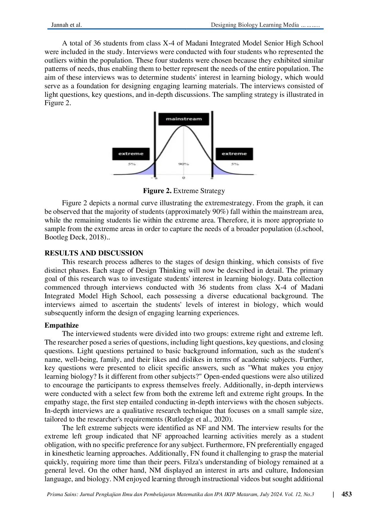 JURIS Designing Biology Learning Media to Increase Student Interest using Design Thinking Method