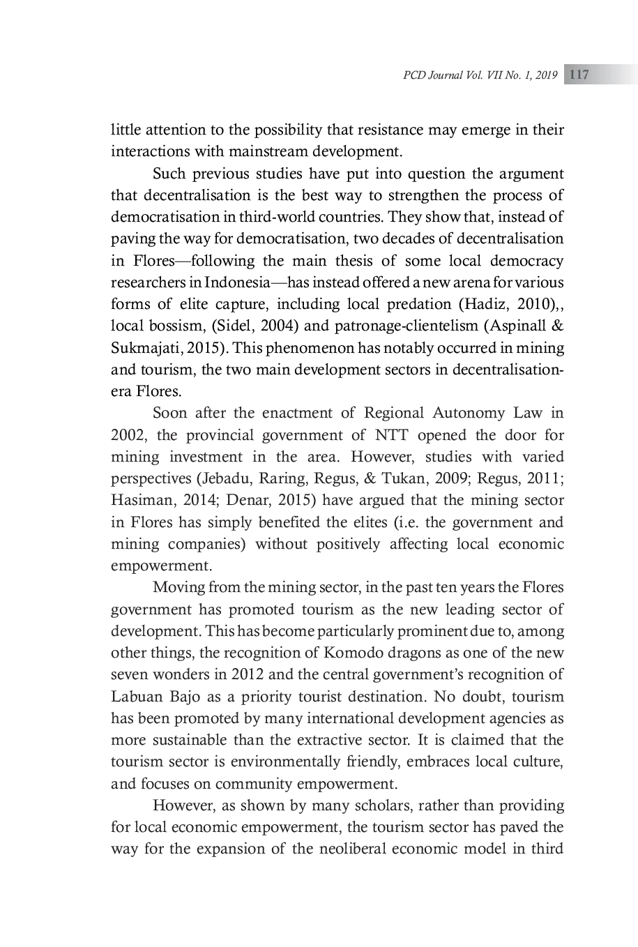 JURIS Development Depoliticisation and Manggaraian Peasants Resistance in Western Flores