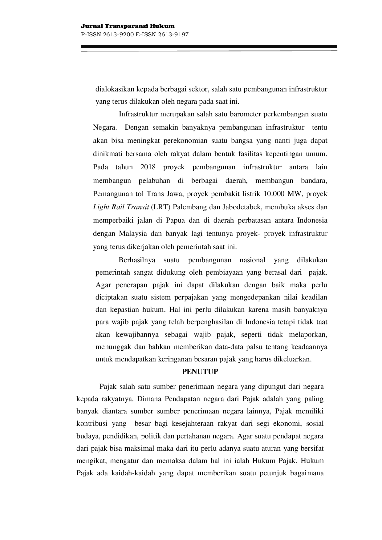 JURIS Peranan Hukum Pajak dalam Upaya Mewujudkan Tujuan Negara