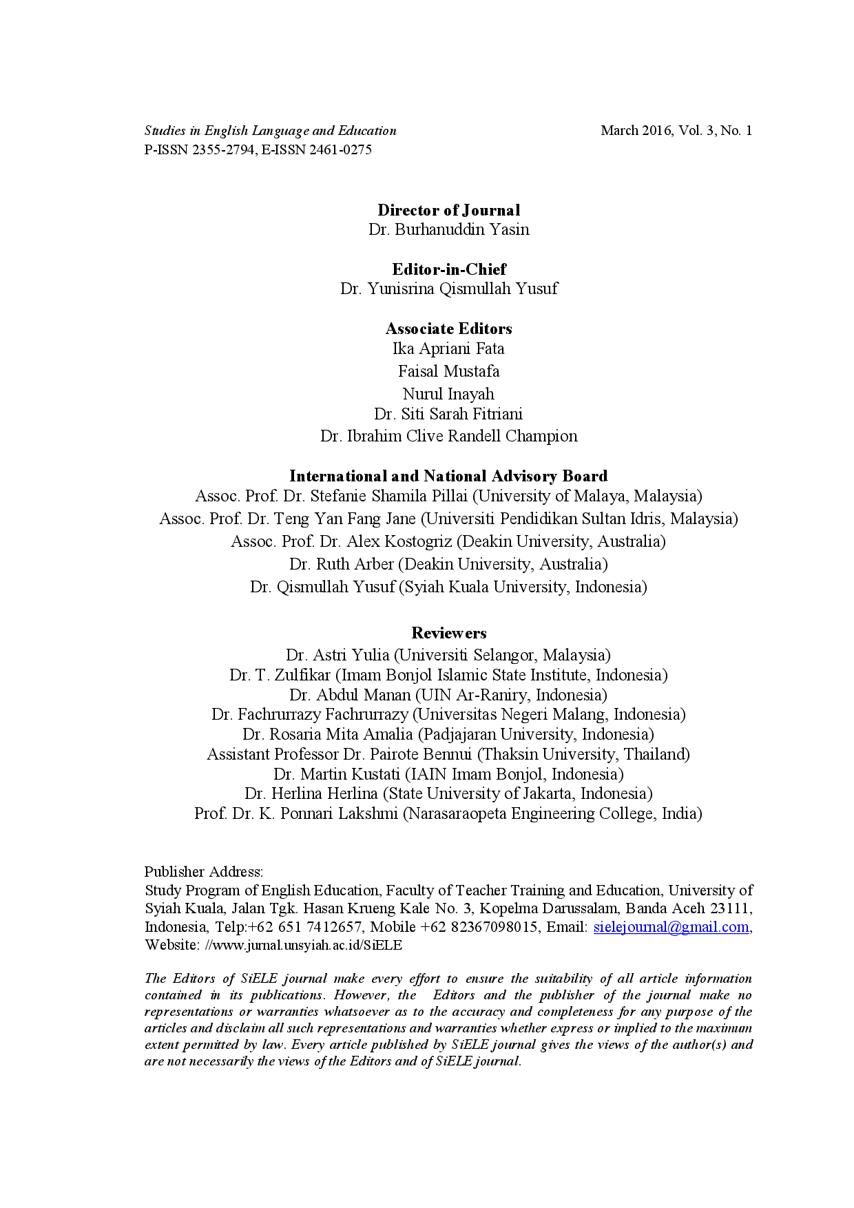 juris From the Editors