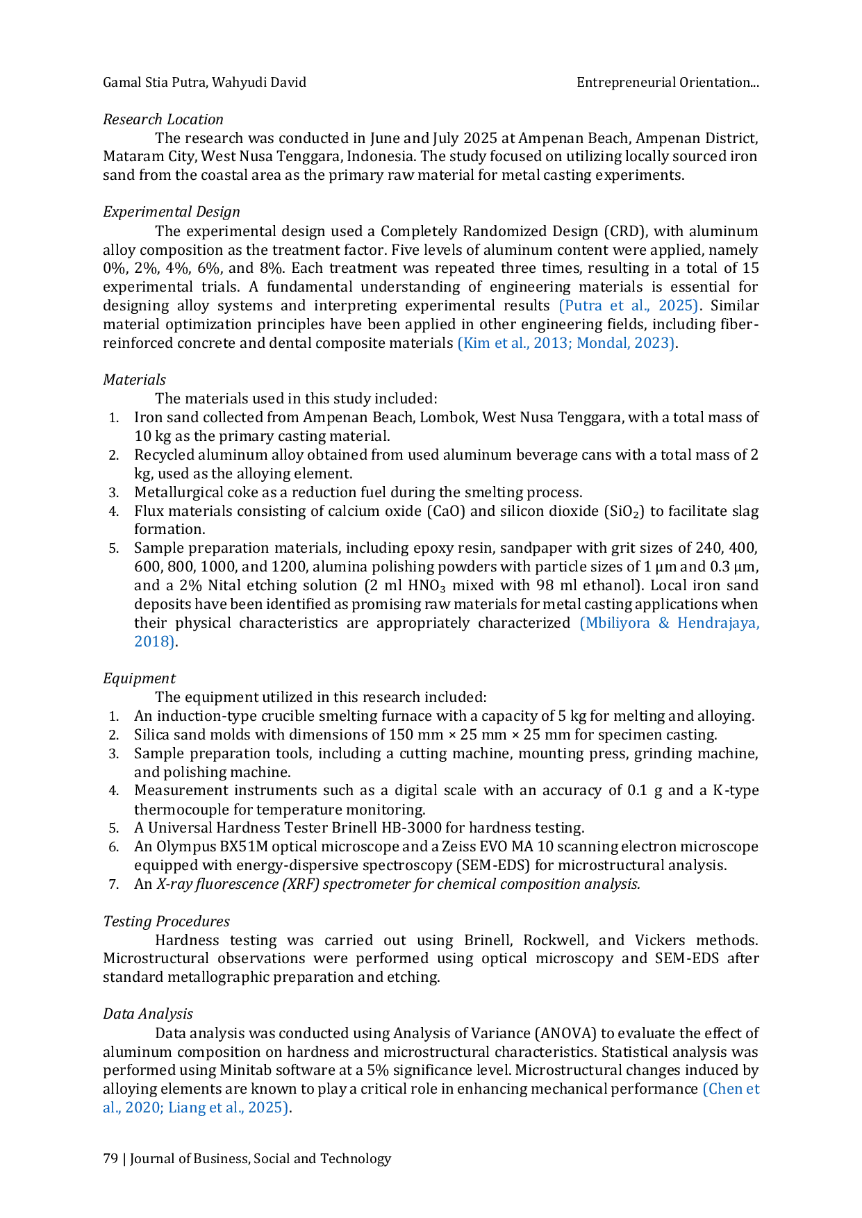 JURIS Entrepreneurial Orientation and its Effect on the Success of Small Businesses