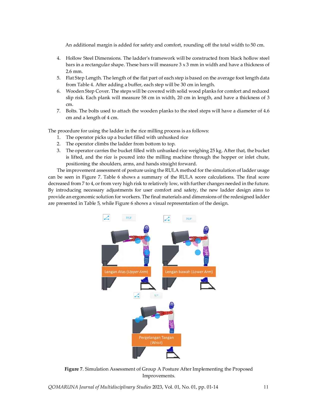 JURIS Addressing Ergonomics in Paddy Milling Insights from RULA Nordic Body Map and Anthropometry