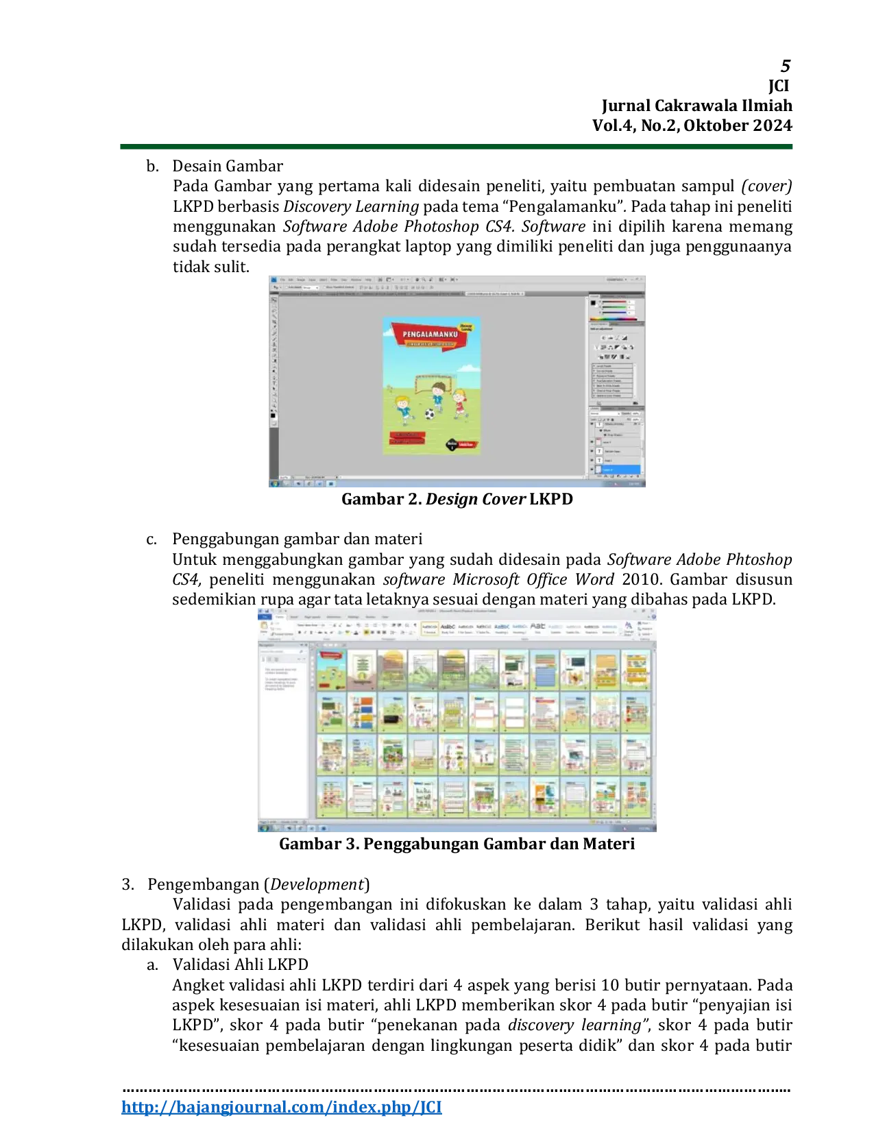 JURIS Pengembangan LKPD Berbasis Discovery Learning Pada Tema Pengalamanku Kelas I Sekolah Dasar