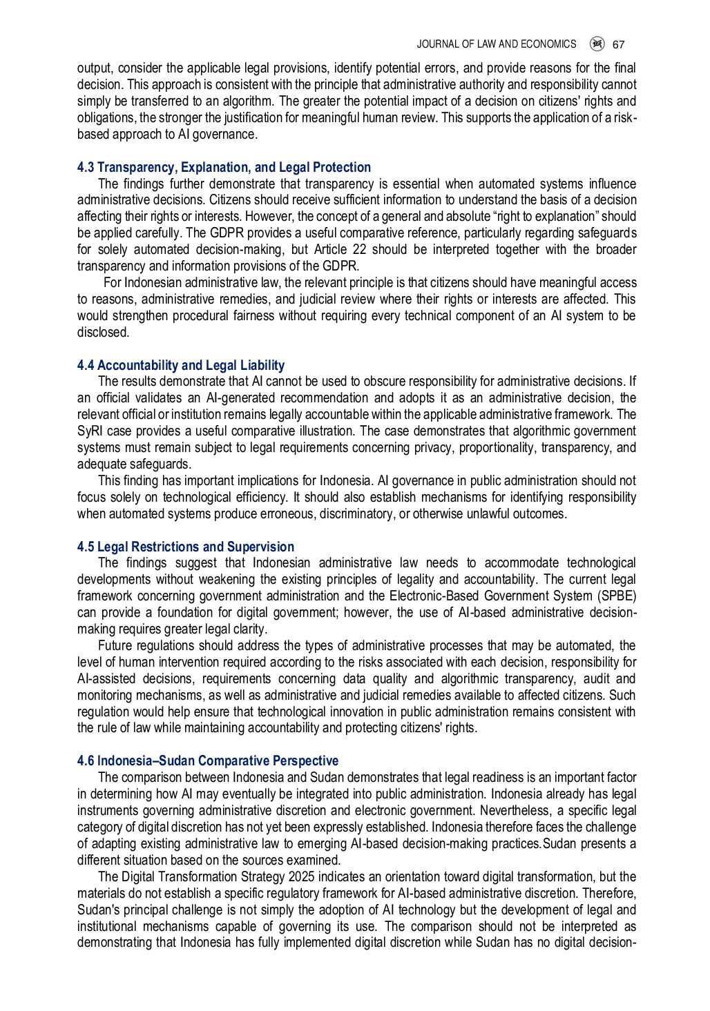 JURIS Digital Discretion and AI Based Automated Decisions in Indonesian Administrative Law