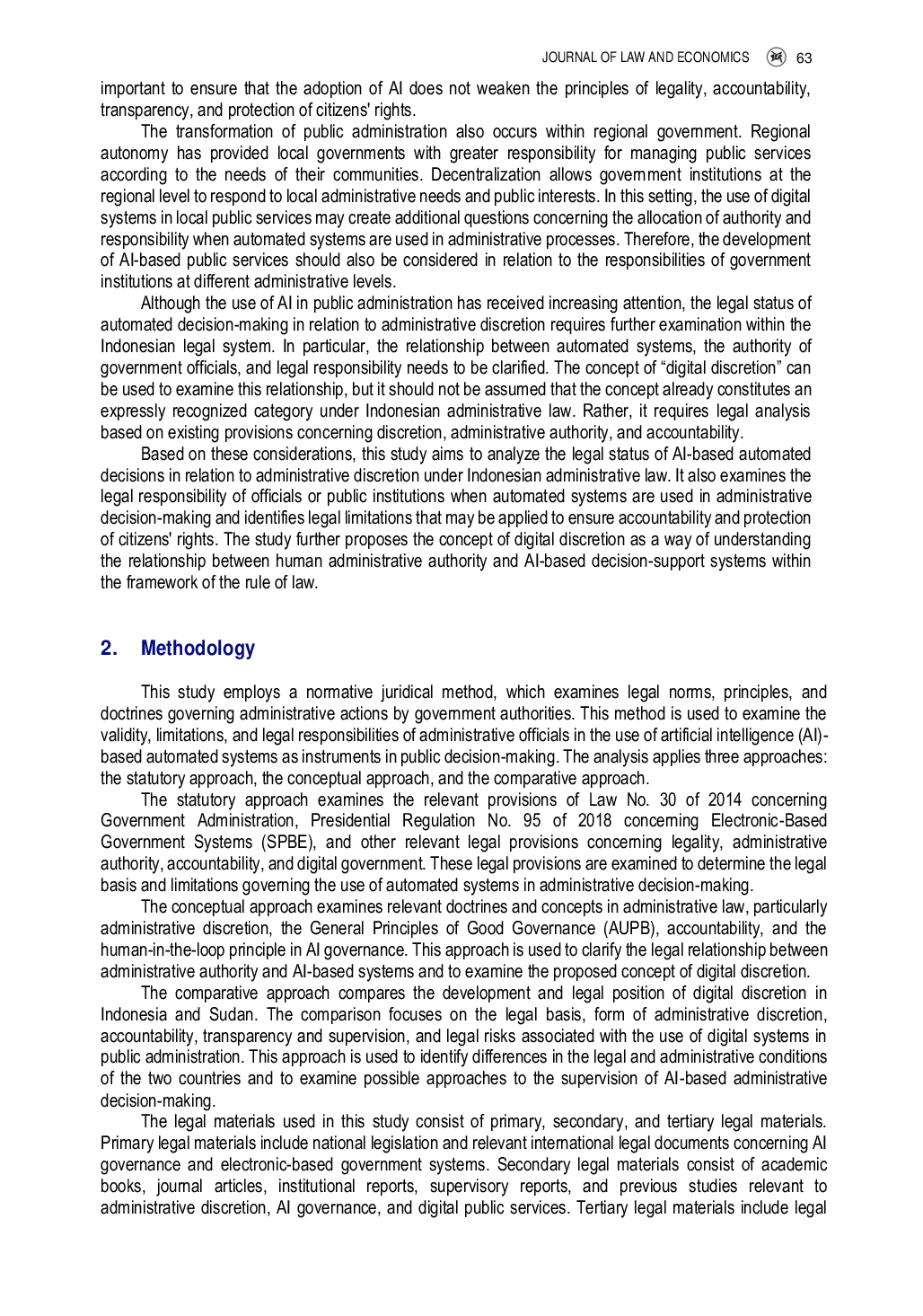 JURIS Digital Discretion and AI Based Automated Decisions in Indonesian Administrative Law