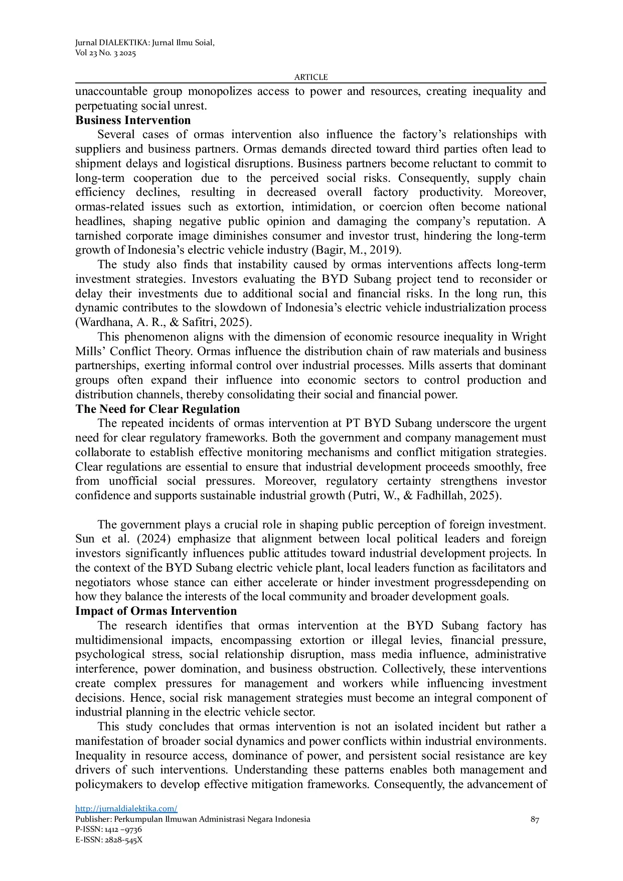 JURIS The Phenomenon of Mass Organization Intervention in the Development of the Electric Car Industry in Indonesia