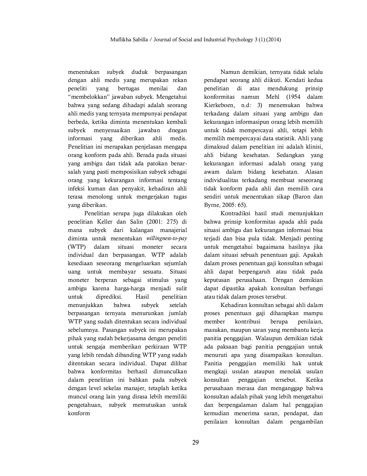 JURIS Pengaruh Penilaian Konsultan Terhadap Penentuan Gaji Karyawan Studi Eksperimen