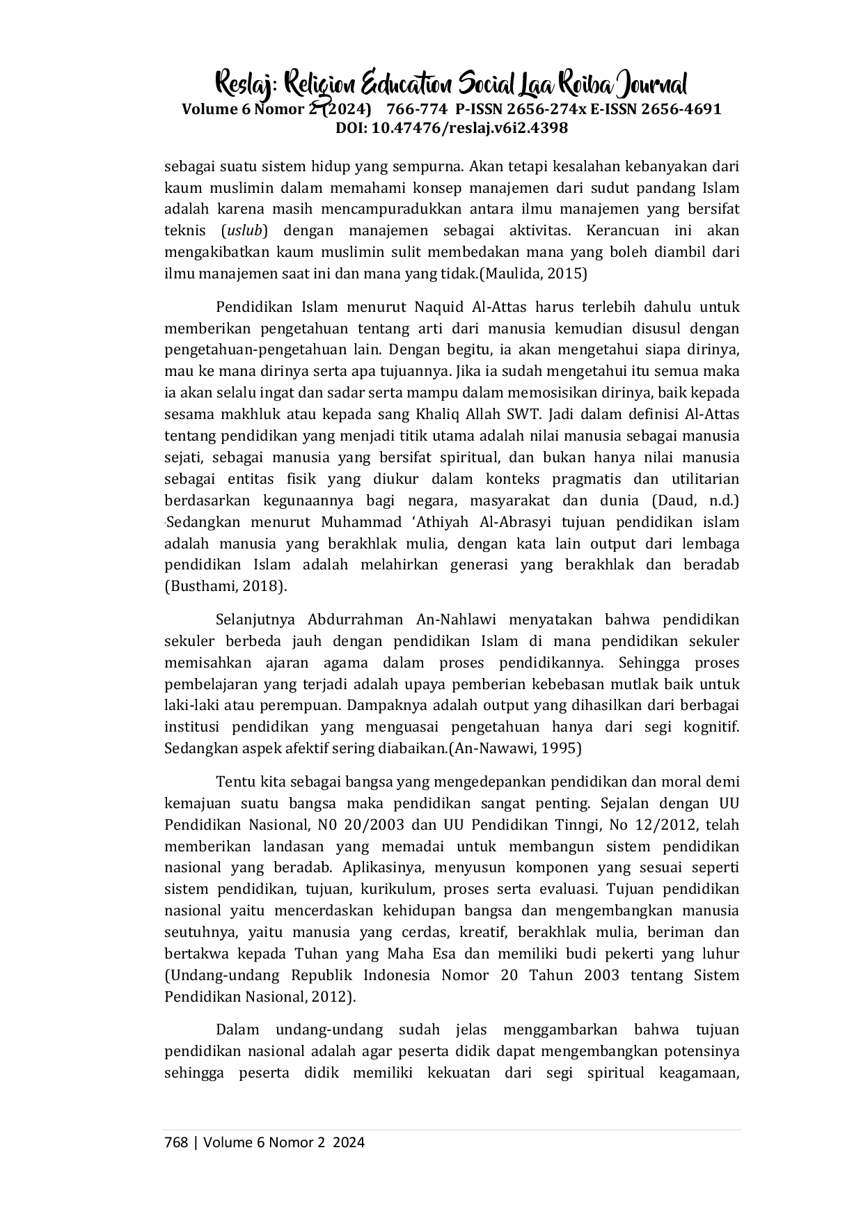 juris Model Manajemen Pendidikan Berbasis Adab