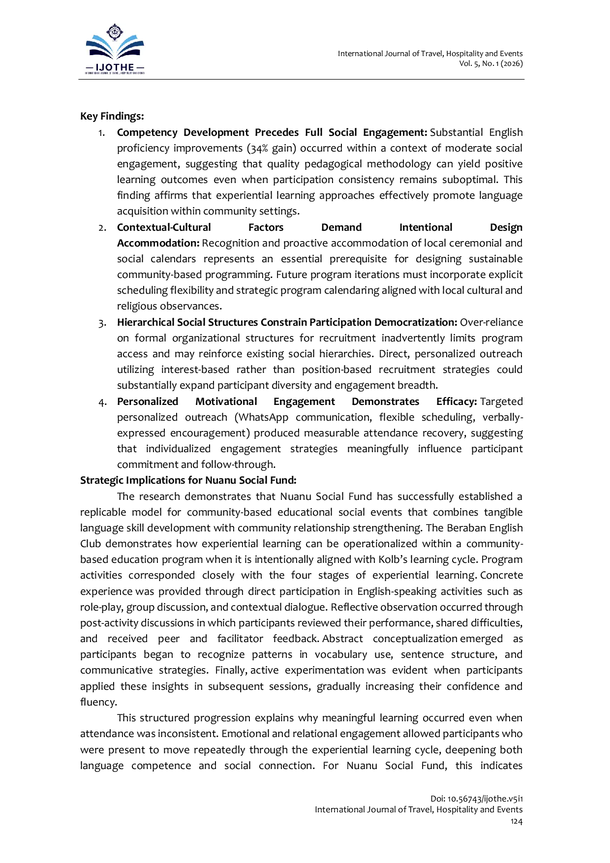 JURIS Optimizing Social Engagement Through Community Based English Education a Case Study of Beraban English Club at Nuanu Social Fund