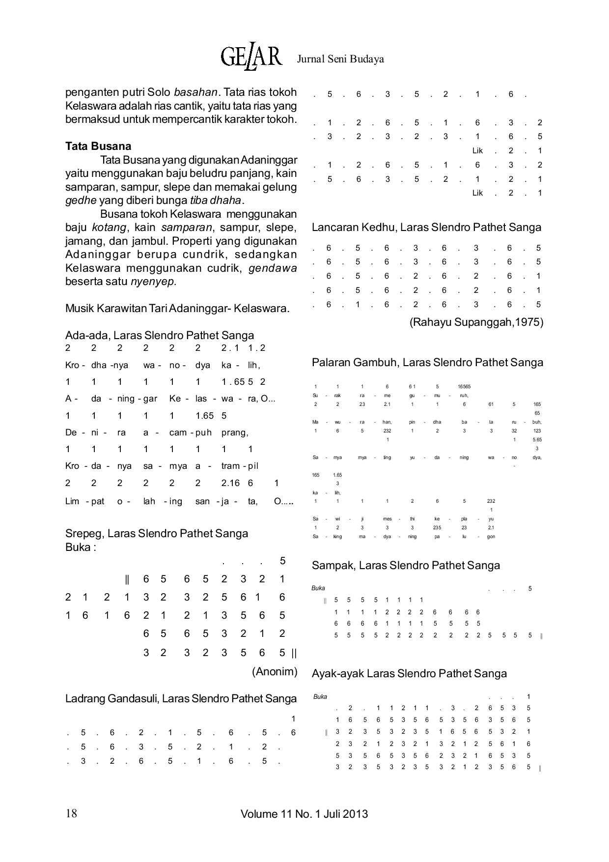 JURIS Makna Etis dan Estetis Tari Adaninggar Kelaswara