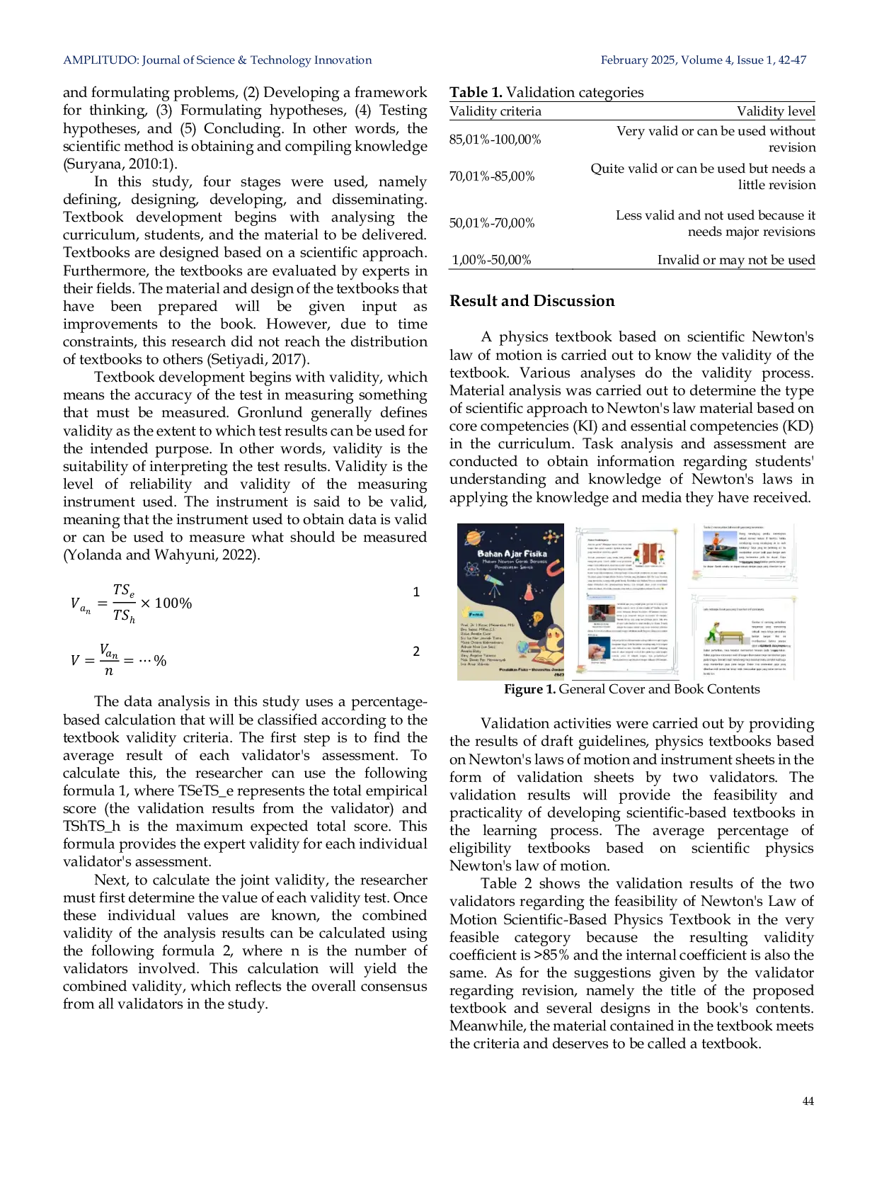 JURIS Conformity of Intellectual Development and Constructivism Textbooks of Science Based Physics