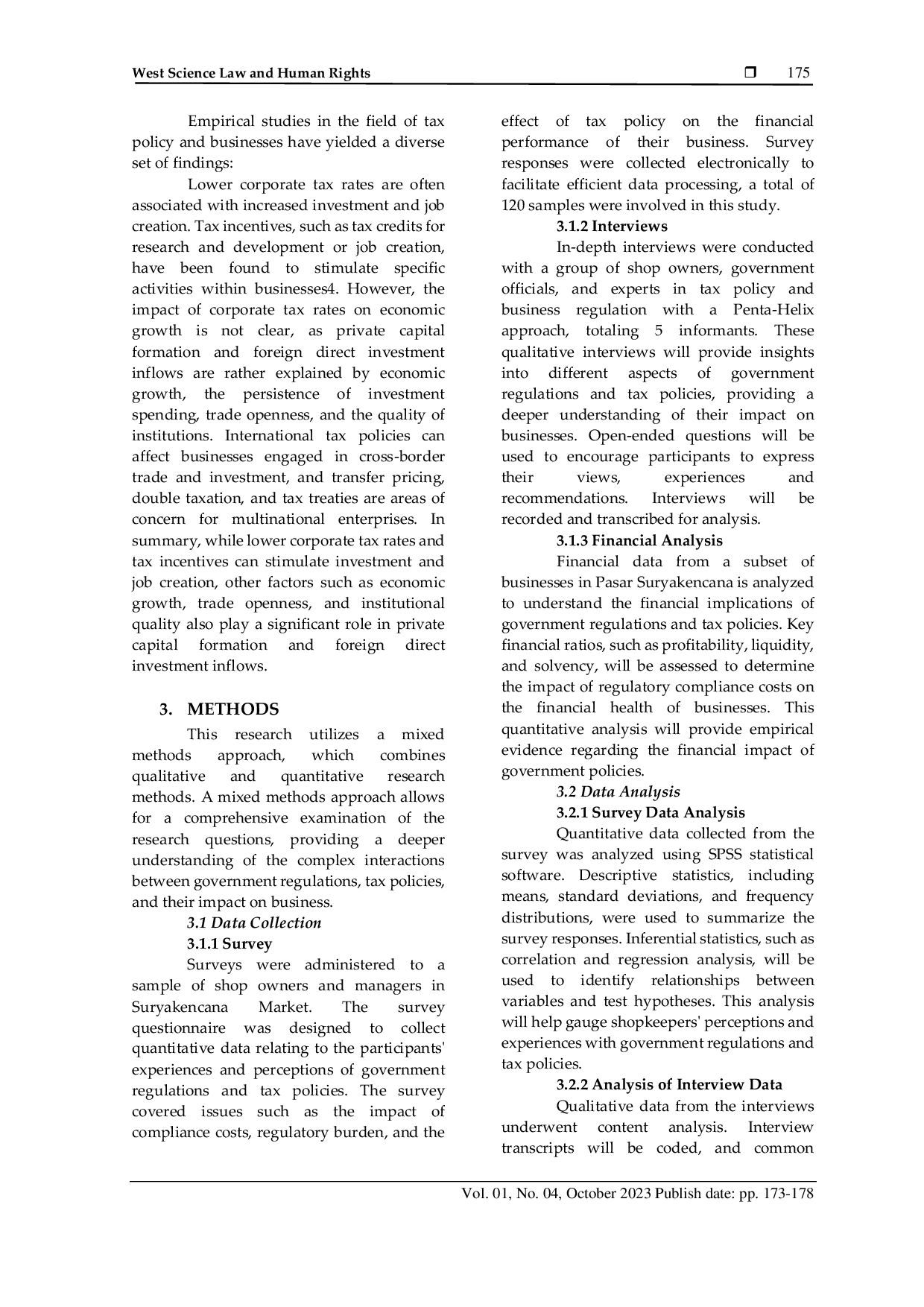 JURIS The Effect of Government Regulations and Tax Policies on the Business Life of Shops in Suryakencana Market Bogor