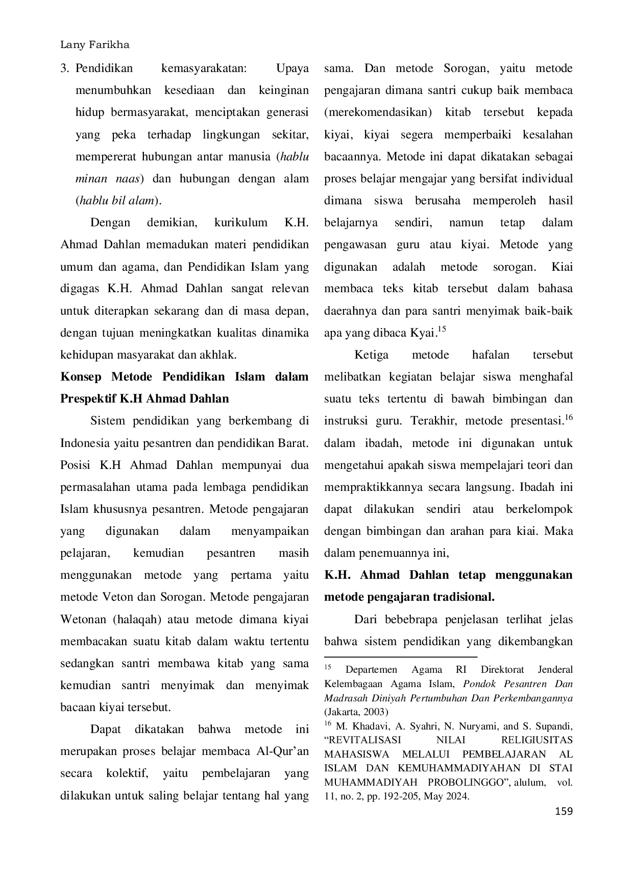 JURIS Metodologi K H Ahmad Dahlan