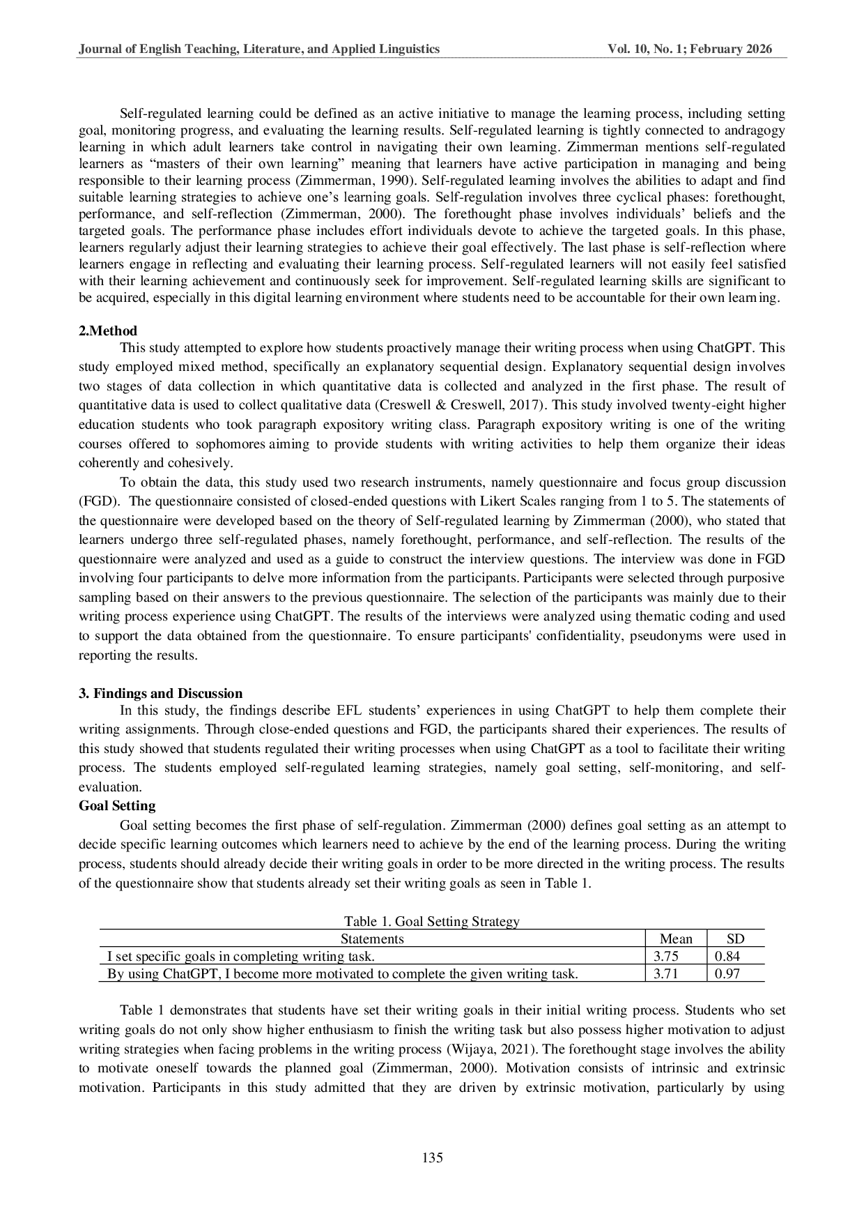 JURIS EFL Students Self regulation in the Writing Process using ChatGPT