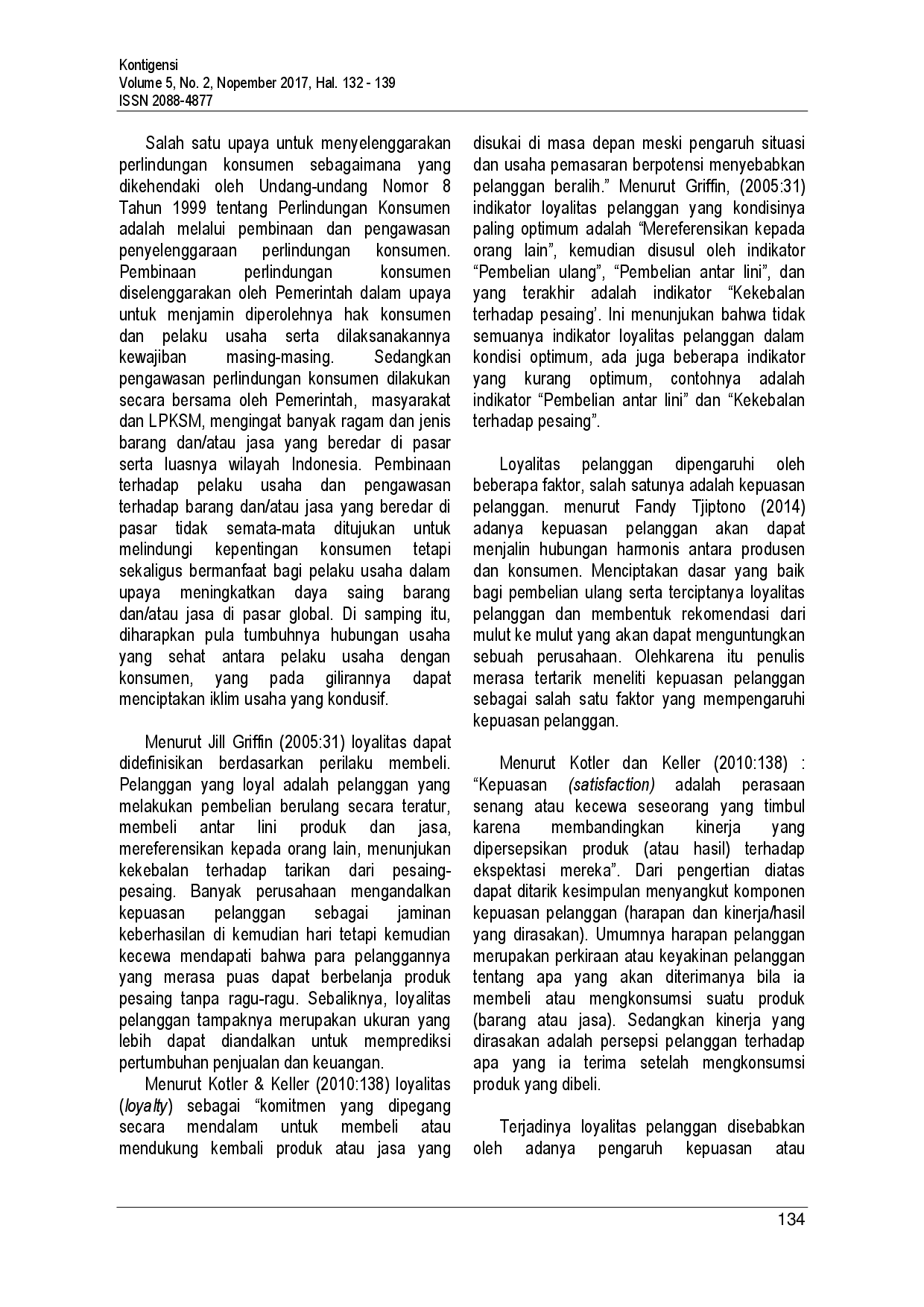 juris Pengaruh Nilai Pelanggan dan Customer Relationship Marketing terhadap Kepuasan Pelanggan serta Implikasinya pada Loyalitas Pelanggan