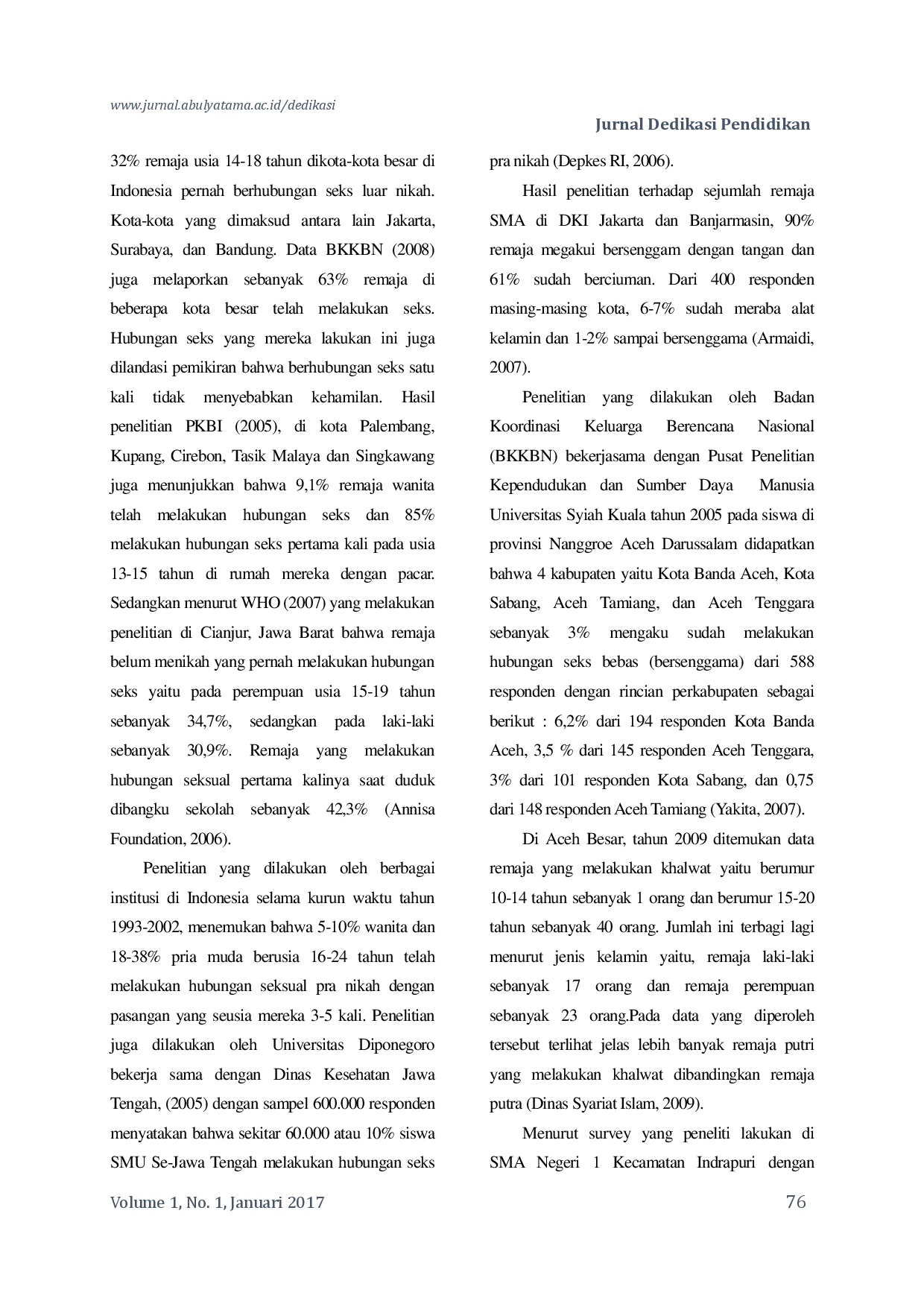 juris Hubungan Peran Guru Terhadap Pengetahuan Remaja Tentang Seks Bebas