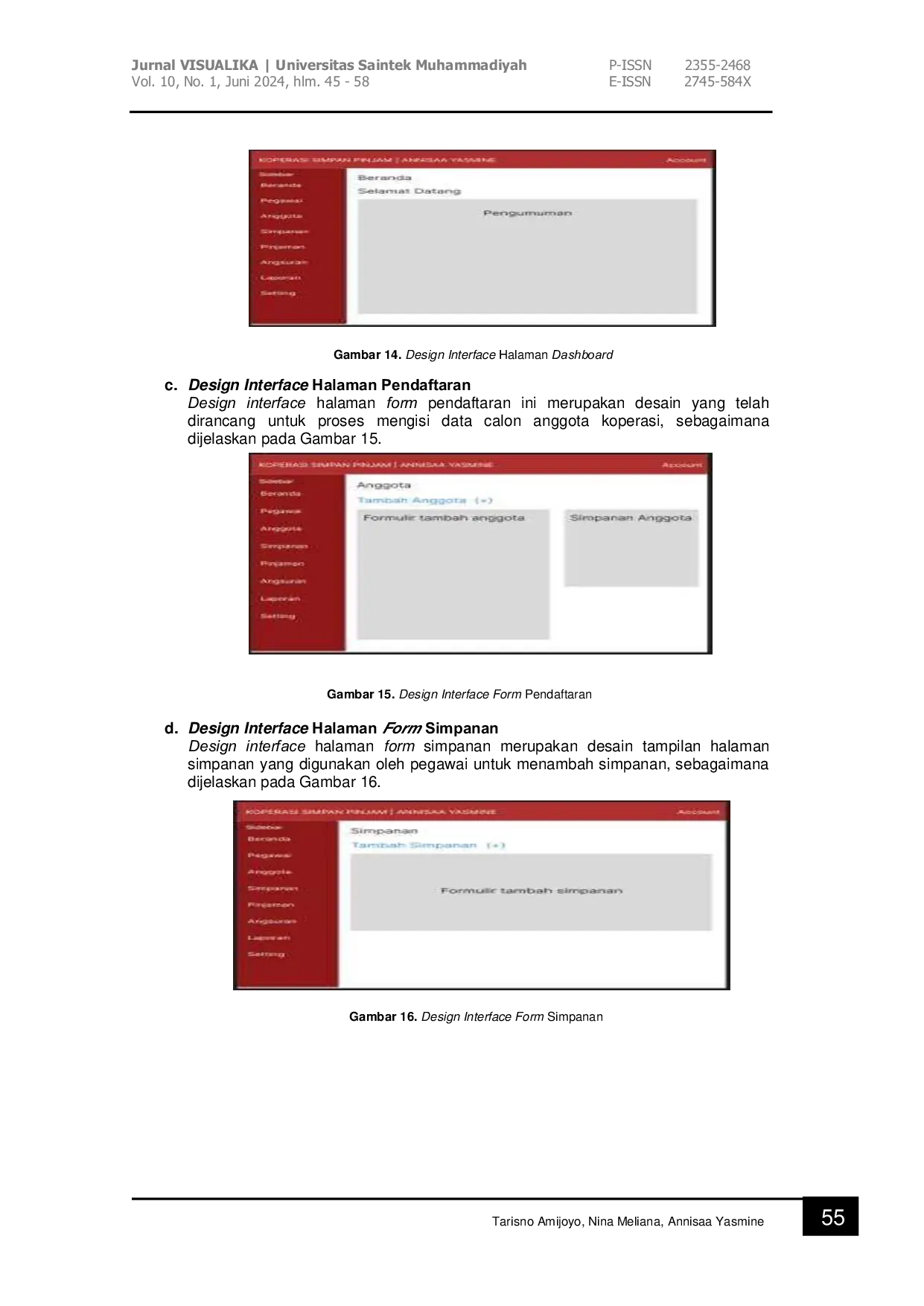 JURIS Sistem Informasi Simpan Pinjam Koperasi Karyawan Kelurahan Cipinang Muara Berbasis Web