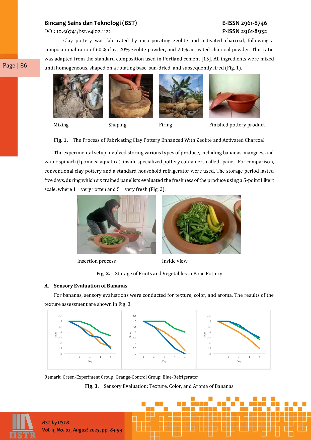 JURIS Development of Smart Clay Pottery Integrated with IoT to Extend the Shelf Life of Fruits and Vegetables