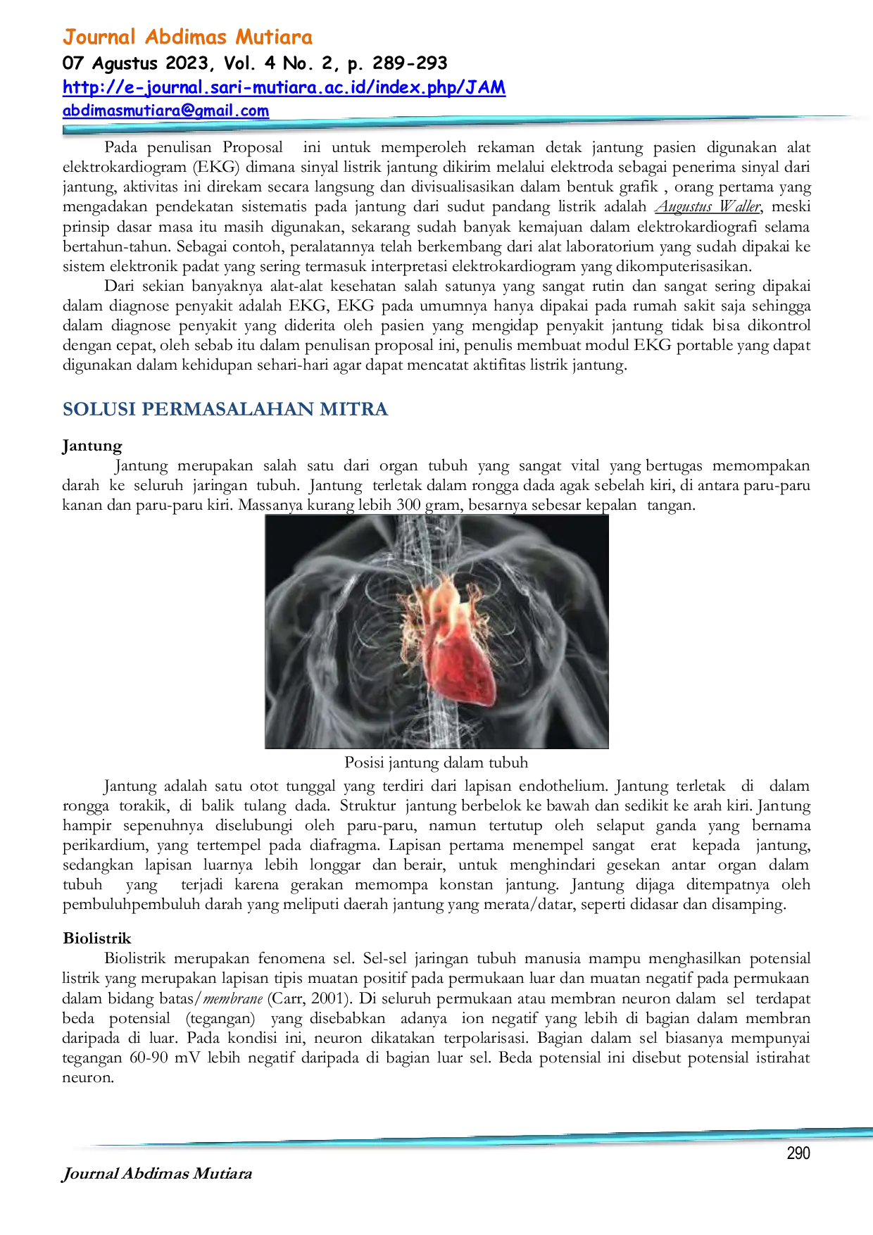 JURIS Sosialisasi Dan Simulasi Alat Pencatat Aktivitas Jantung Menggunakan Arduino Uno Berbasis Android