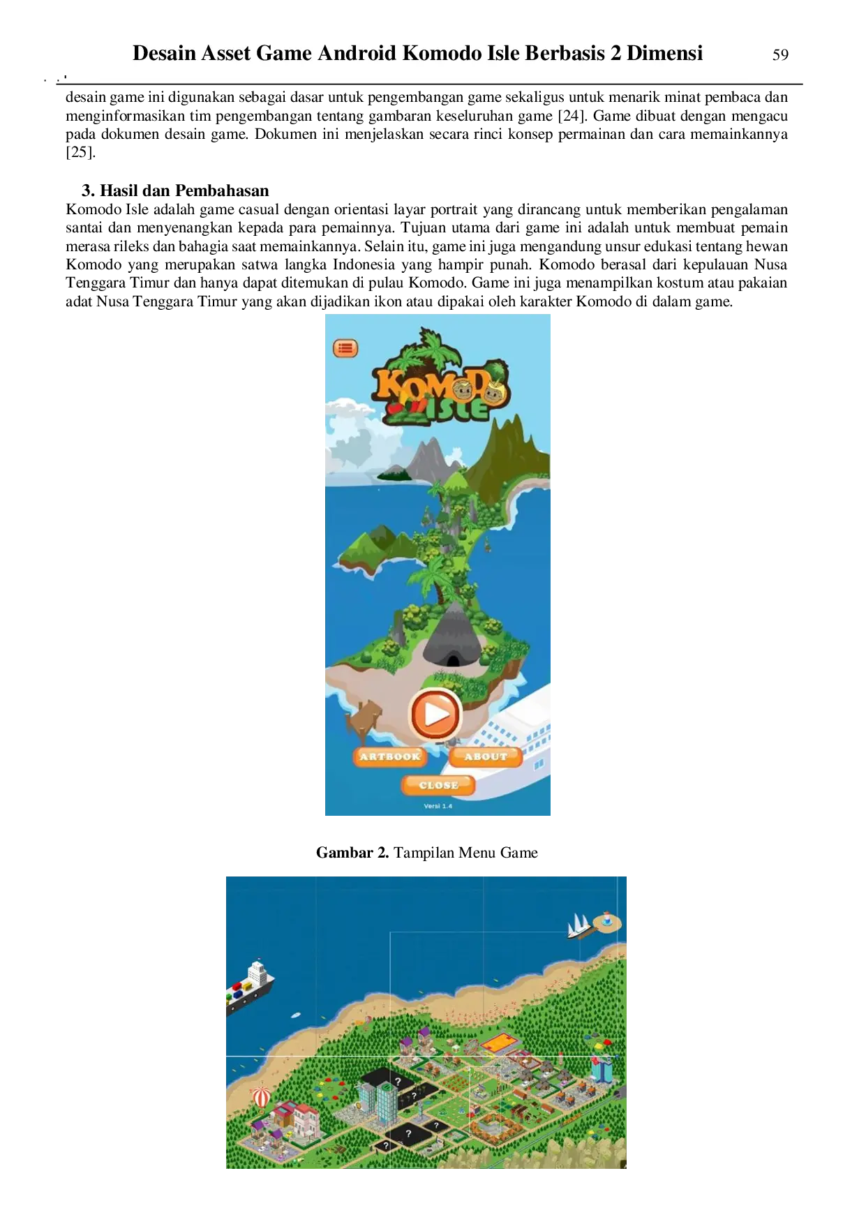 JURIS Desain Asset Game Android Komodo Isle Berbasis 2 Dimensi