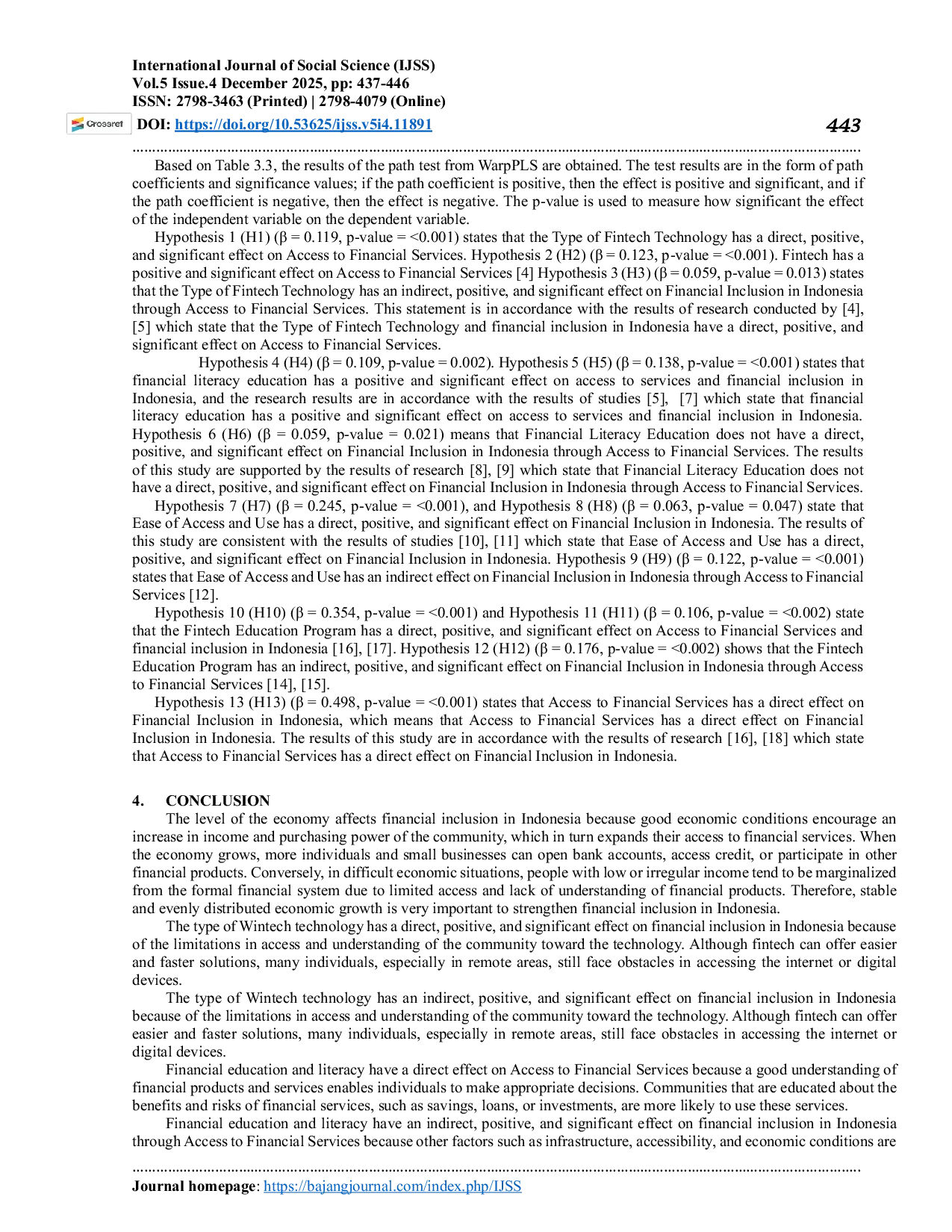 JURIS The Implementation of Fintech Implementation on Financial Inclusion in East Kalimantan Indonesia