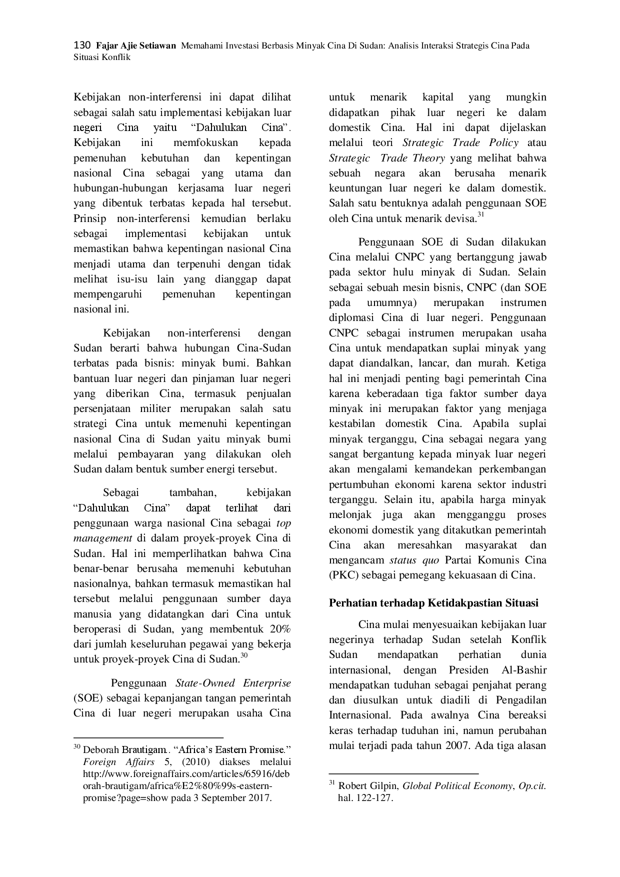 juris Memahami Investasi Minyak Cina di Sudan Analisis Interaksi Strategis Cina pada Situasi Konflik