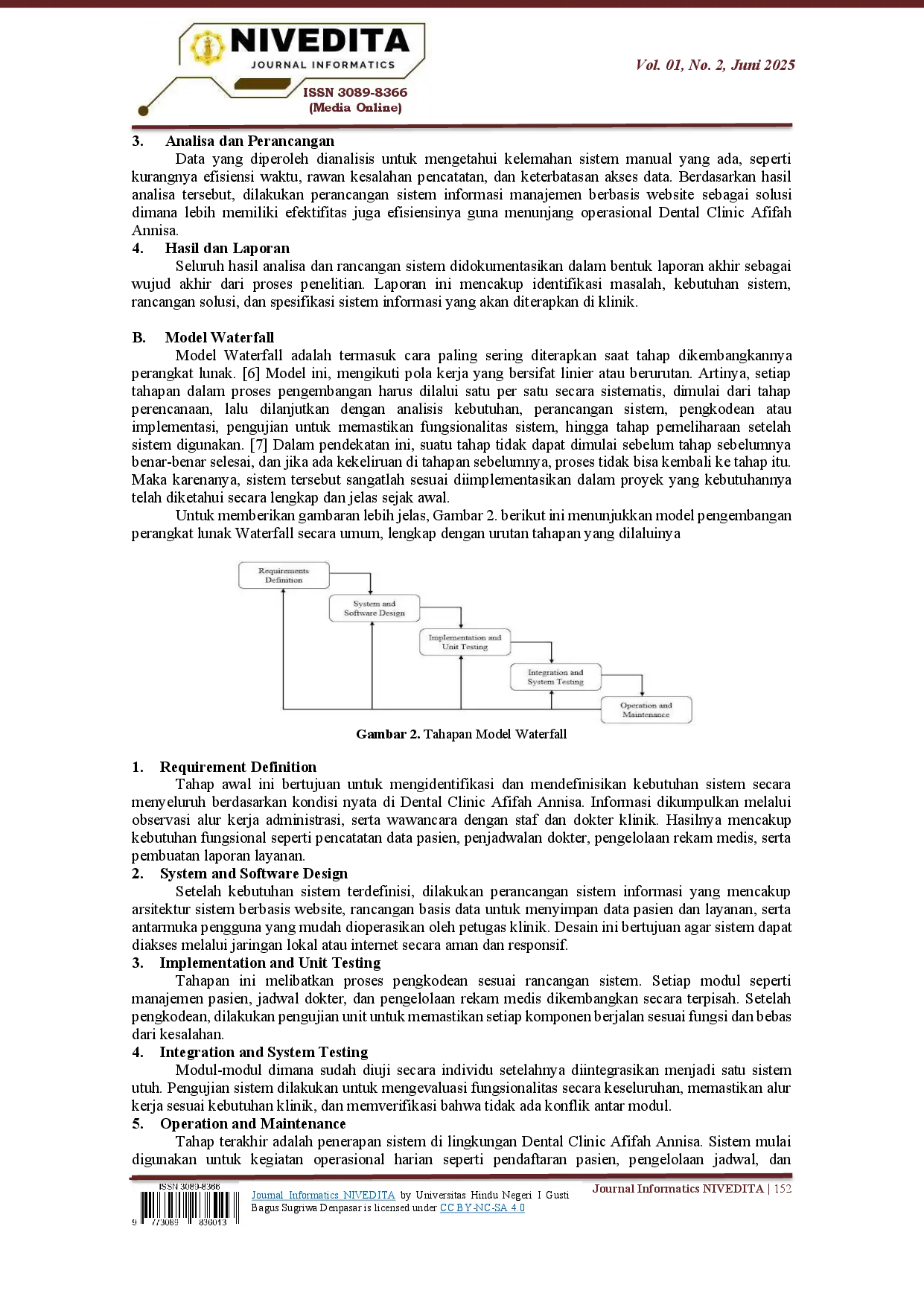 juris Pengembangan Sistem Informasi Manajemen pada Dental Clinic Afifah Annisa