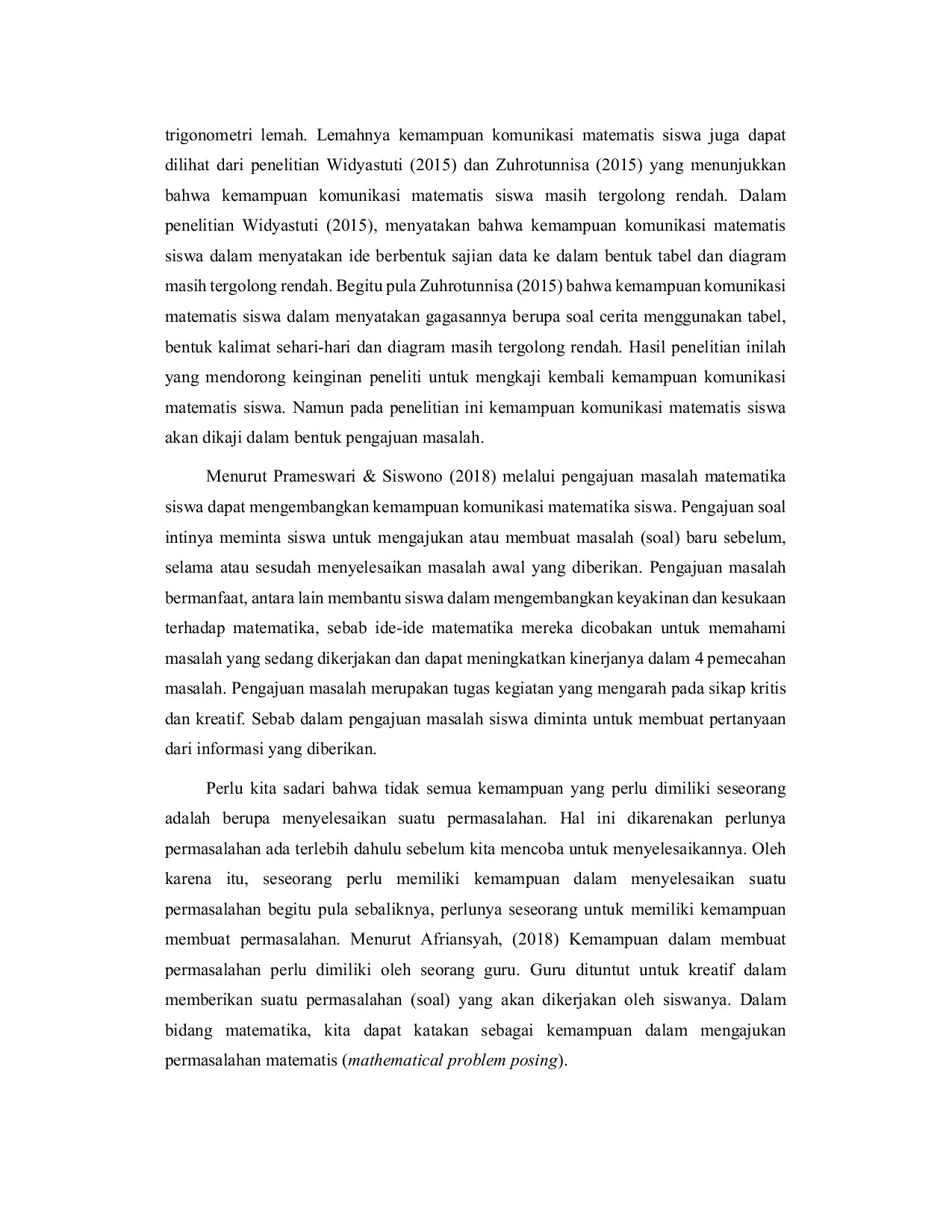 JURIS Kemampuan Komunikasi Matematis Siswa Dalam Pembelajaran Matematika