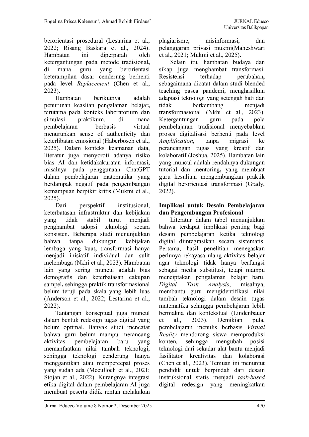 JURIS Kajian Model RAT dalam Mendorong Transformasi Pembelajaran melalui Teknologi Digital Suatu Literature Review