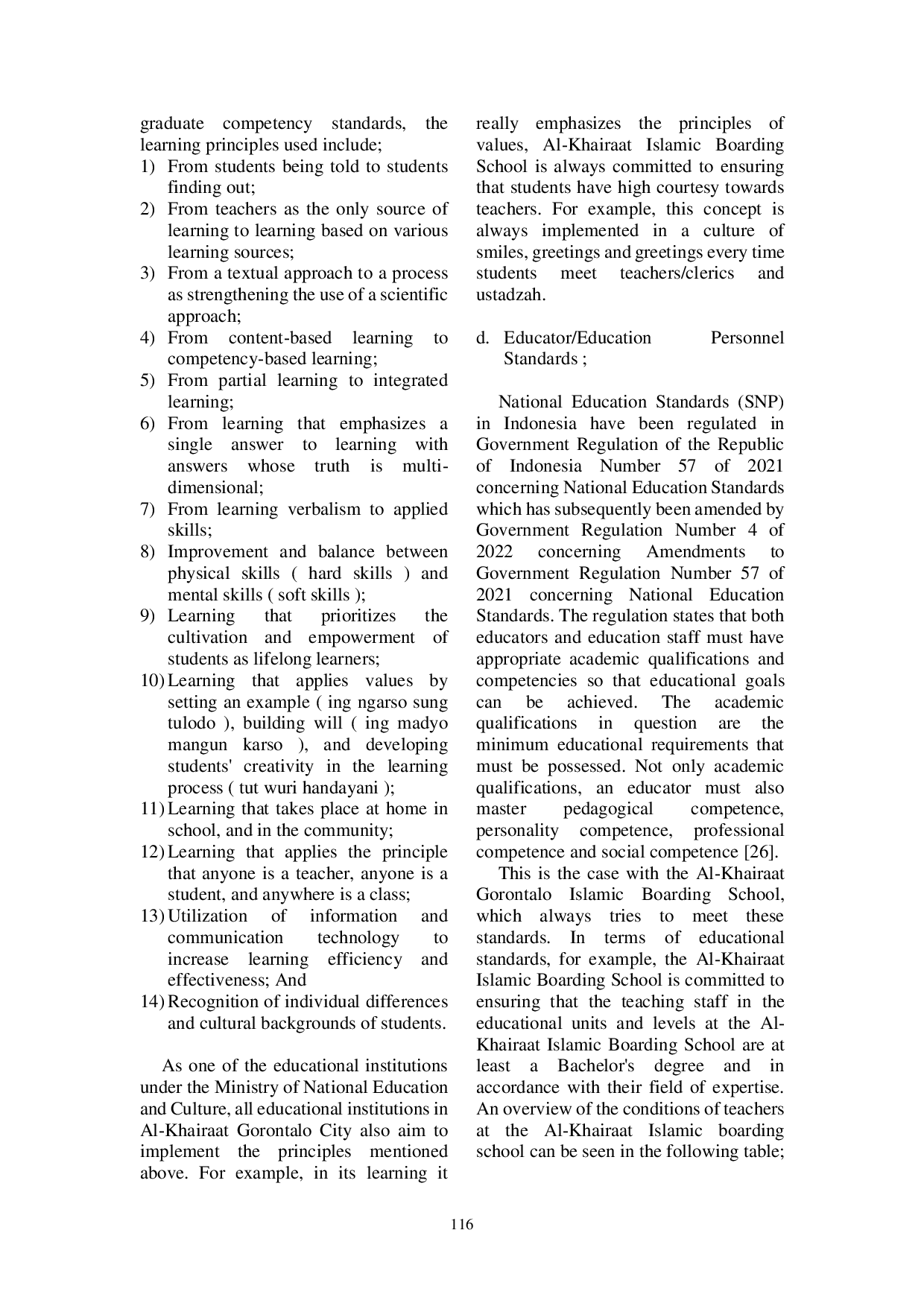 JURIS Principles Change Of Culture In Total Quality Management Study Of Al Khairaat Gorontalo Islamic Boarding School