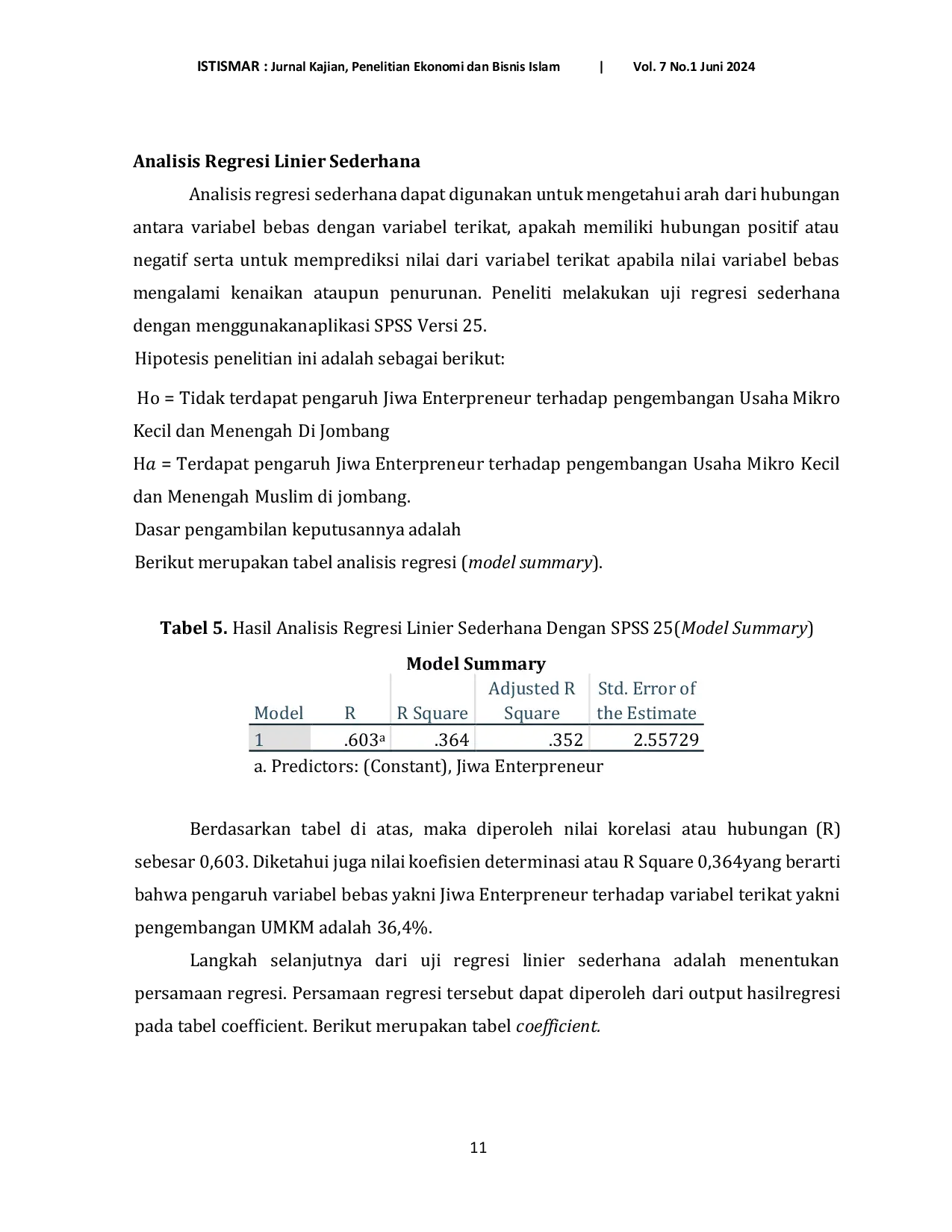 JURIS Pengaruh Jiwa Entrepreneur Terhadap Pengembangan UMKM di Jombang