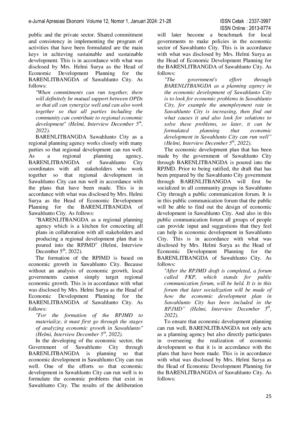 JURIS The Role of the Regional Development Agency in the Economic Development