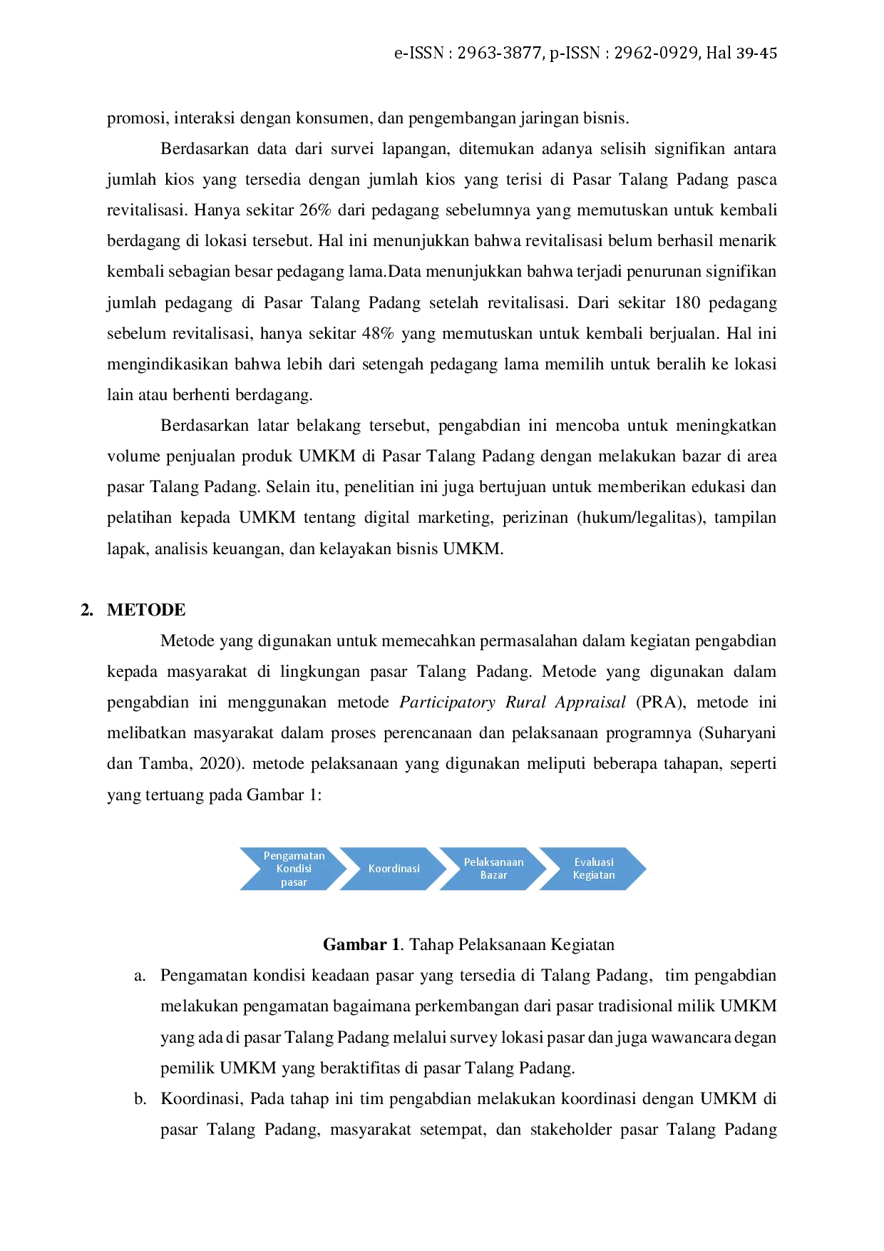 juris Pendampingan Bazar di Pasar Talang Padang untuk Meningkatkan Pendapatan UMKM di Talang Padang Kabupaten Tanggamus