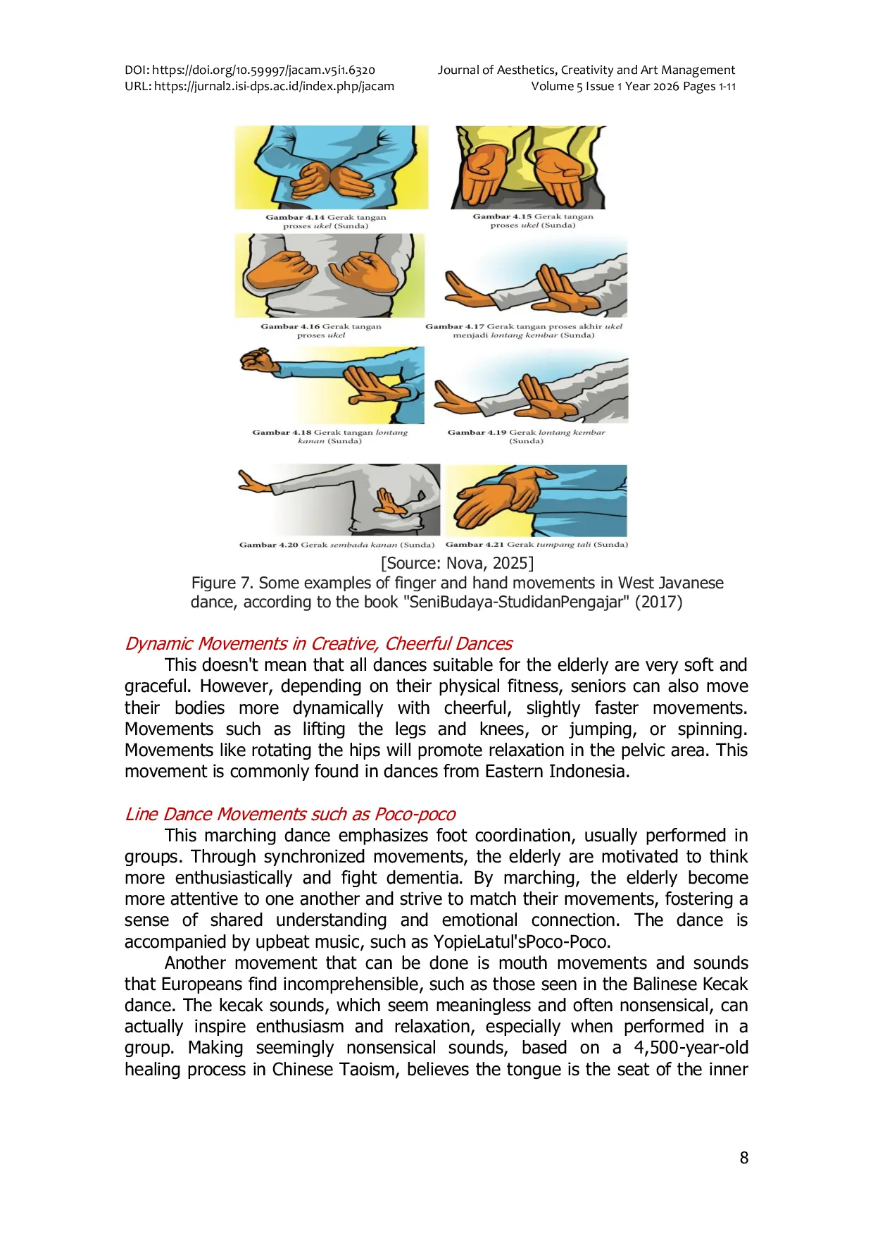 JURIS The Role of Indonesian Dance as a Therapy Mediumin Nursing Homes in Europe
