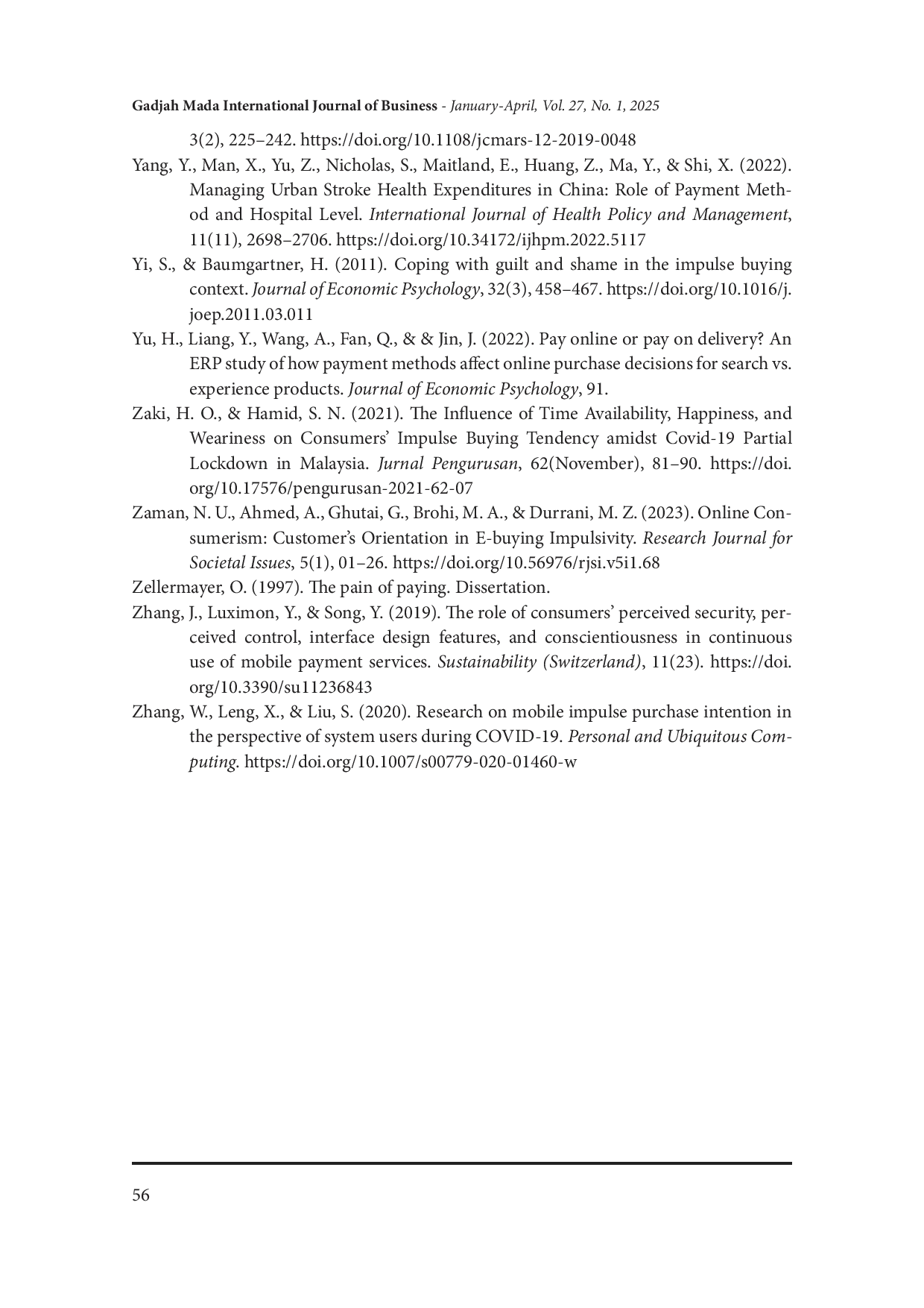 JURIS Do Consumers Perceive Impulsive Buying and Pain of Payment E Commerce Transactions Using Pay Later E Wallet and Cash On Delivery