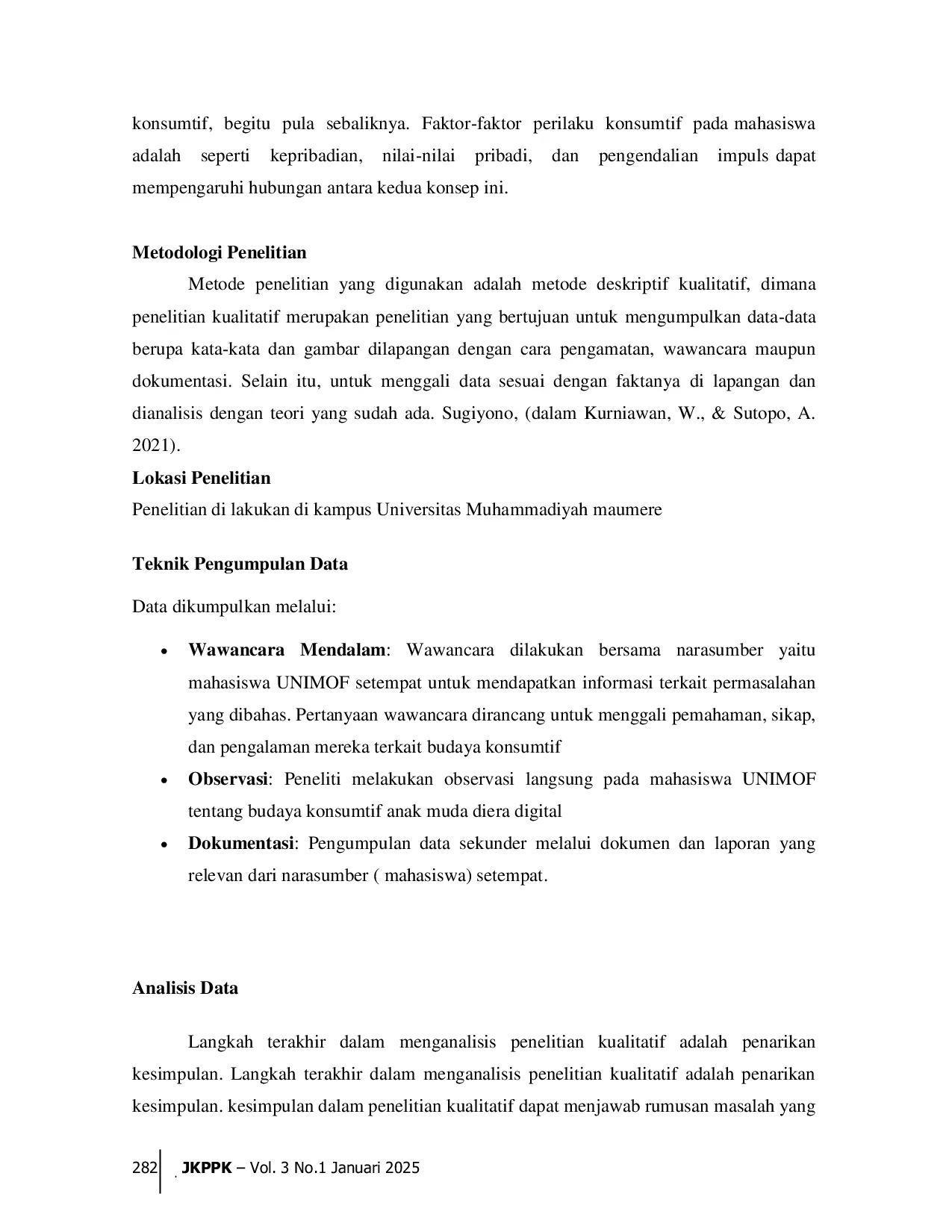 JURIS Budaya Konsumtif Anak Muda Dalam Penggunaan Produk Di Era Digital Pada Mahasiswa Unimof