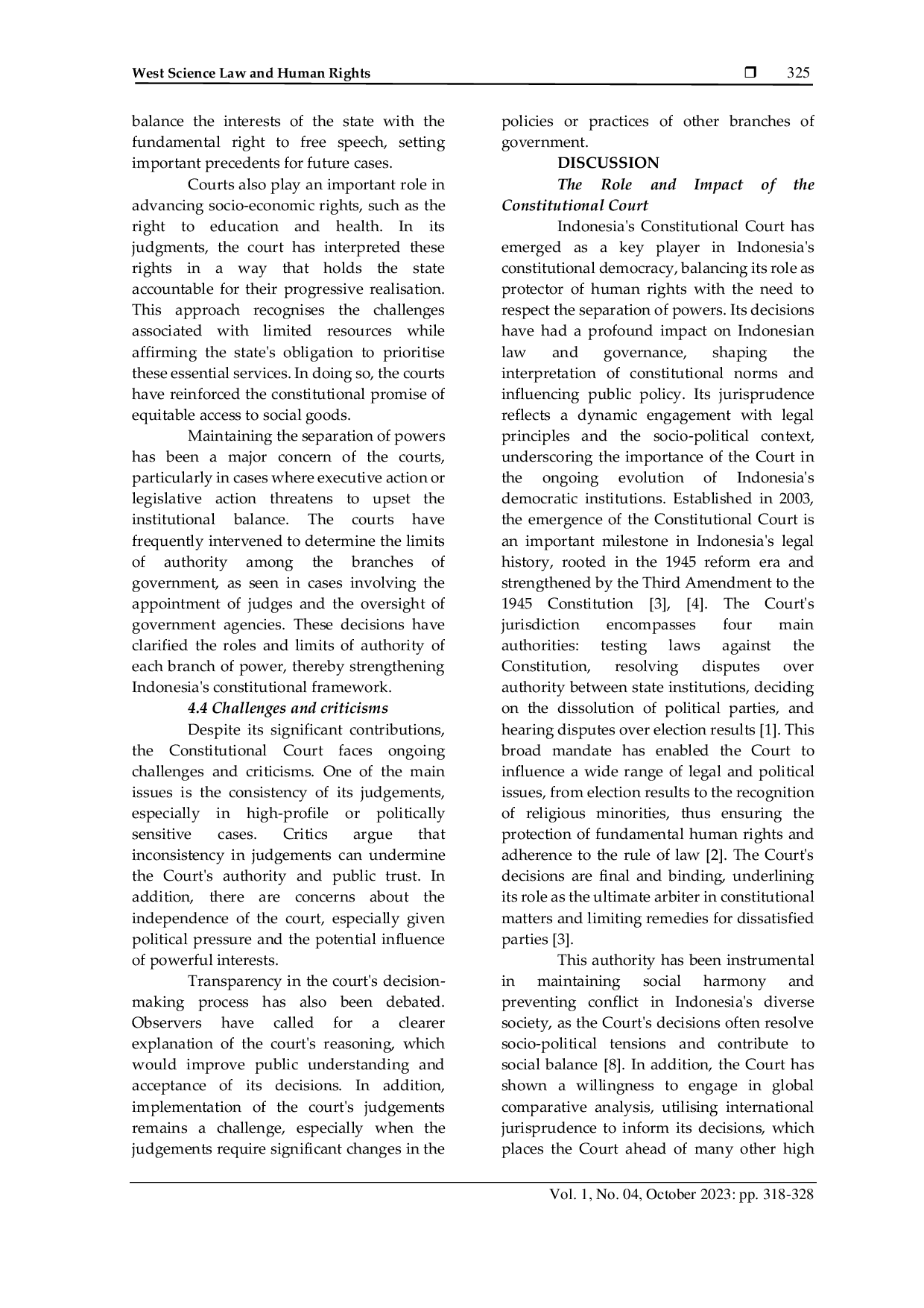 JURIS Judicial Review and Constitutional Interpretation The Development of the Role of the Indonesian Constitutional Court