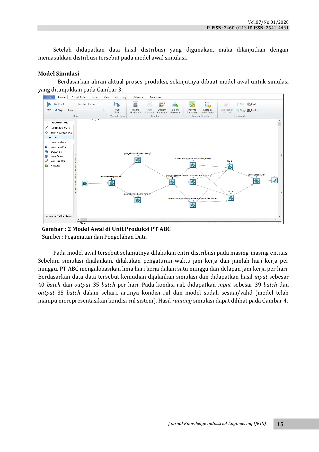 JURIS Simulasi Sistem Produksi Di Industri Cat Studi Kasus Unit Produksi Pt Abc