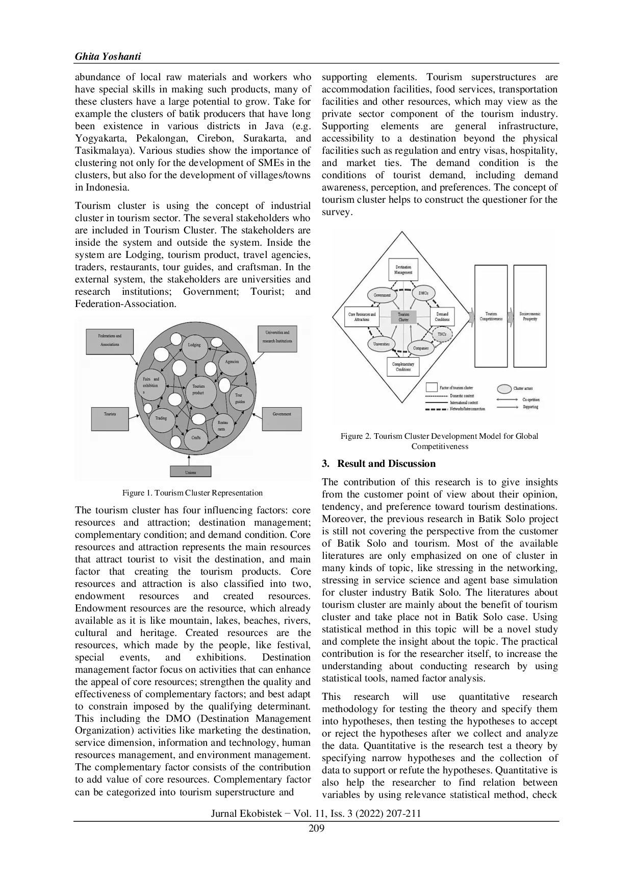 JURIS Tourists Preference Identification in Solo Tourism Destinations A Study of Statistical Factor Analysis