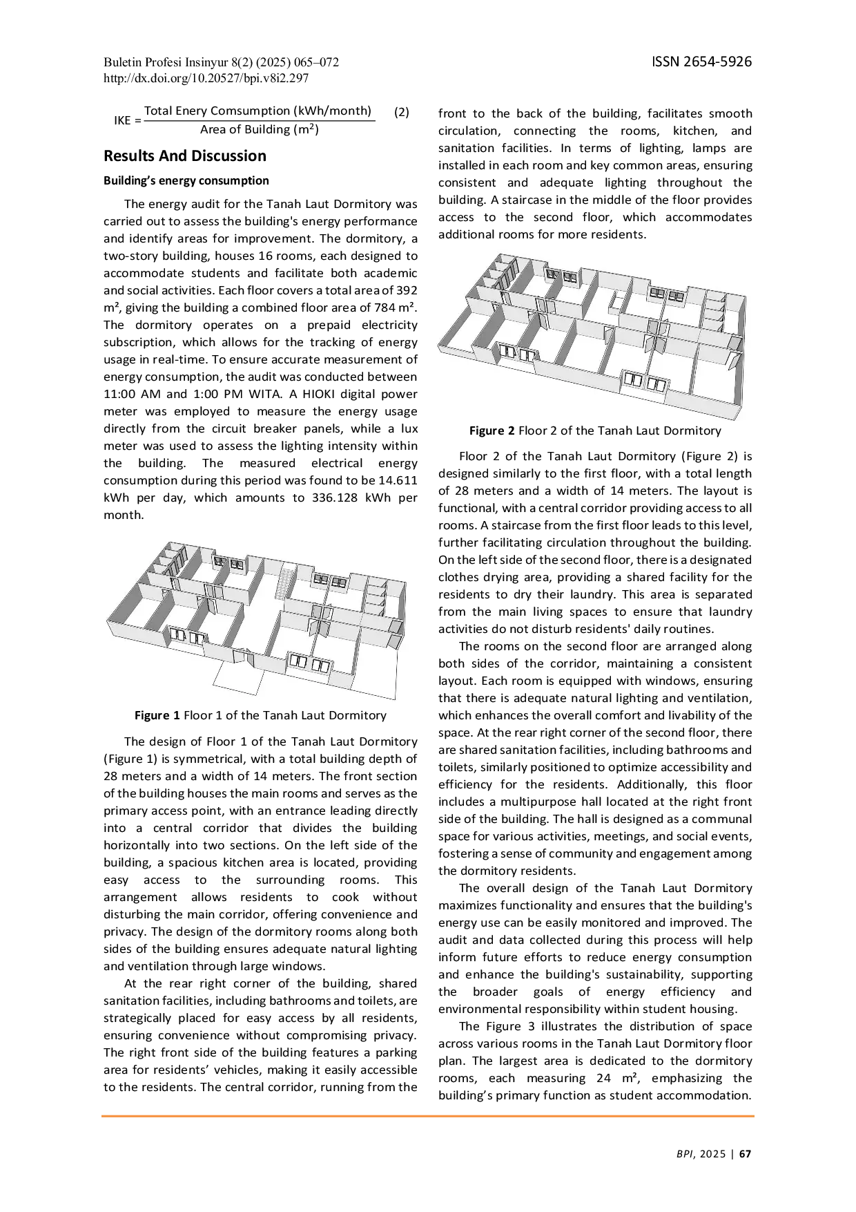JURIS Electricity Consumption Analysis and Energy Saving Opportunities in Student Dormitories through Energy Audit